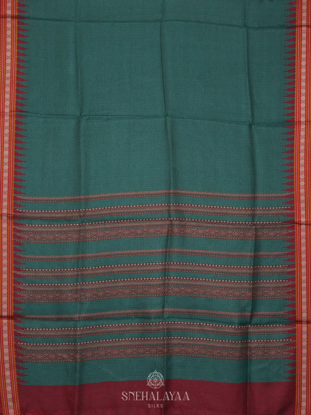 Peacock Blue Kota Saree