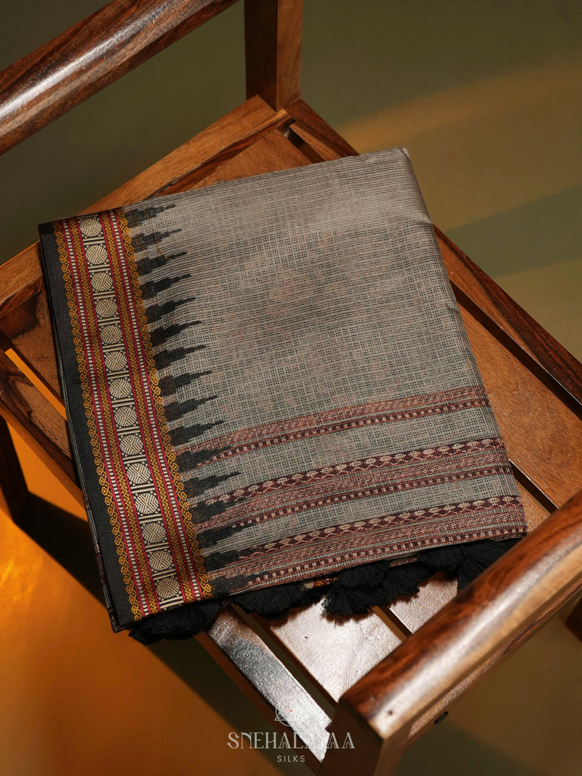 Grey Kota Saree