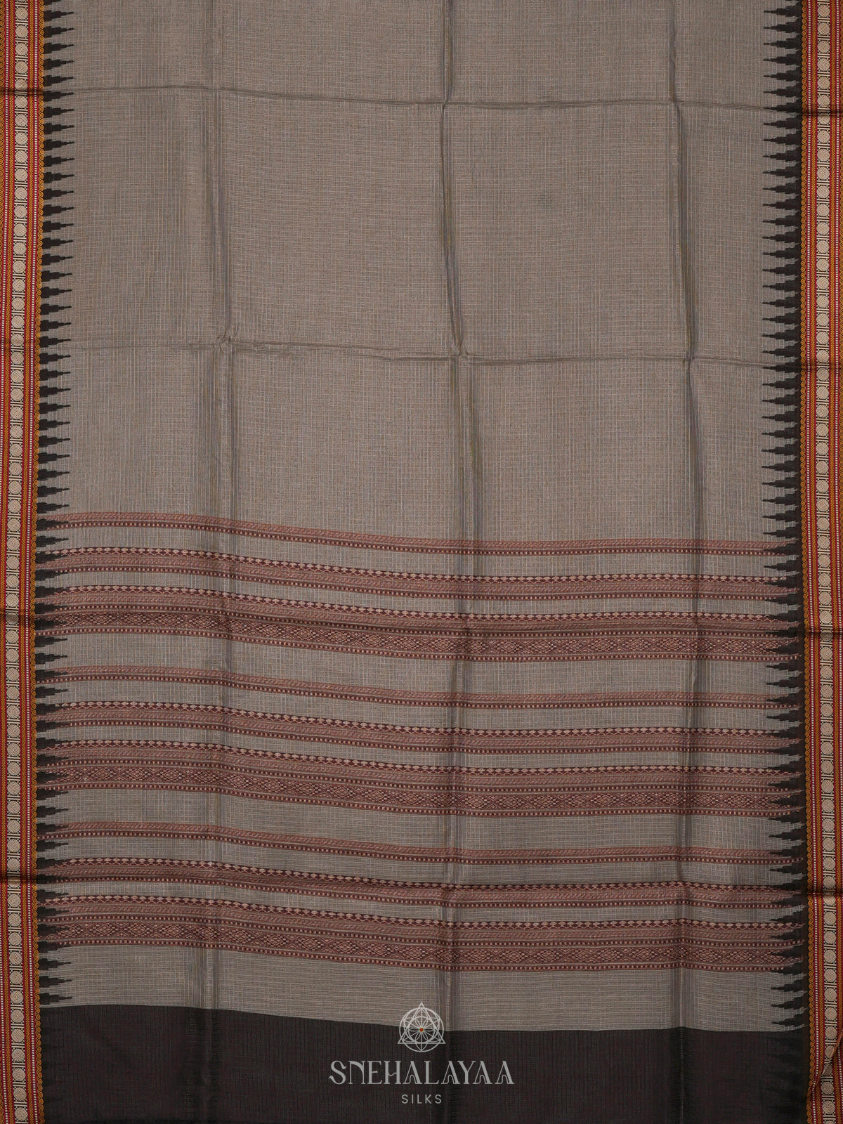 Grey Kota Saree