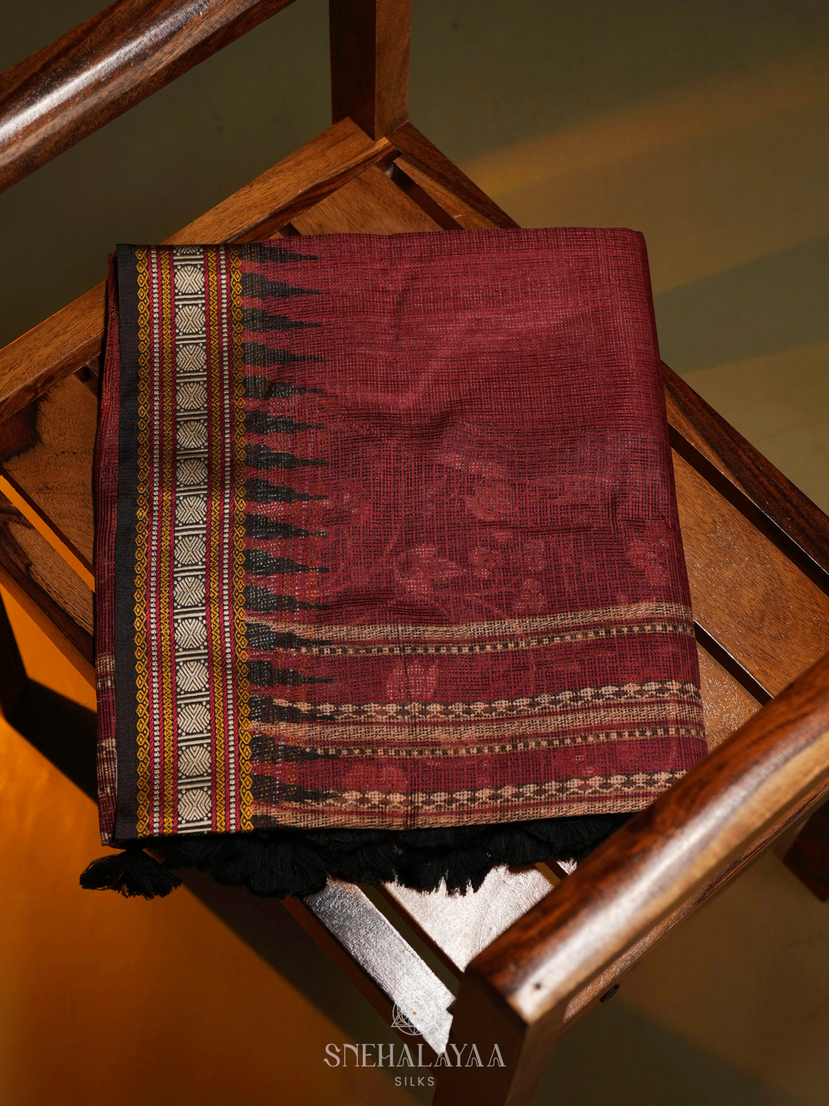 Maroon Kota Saree