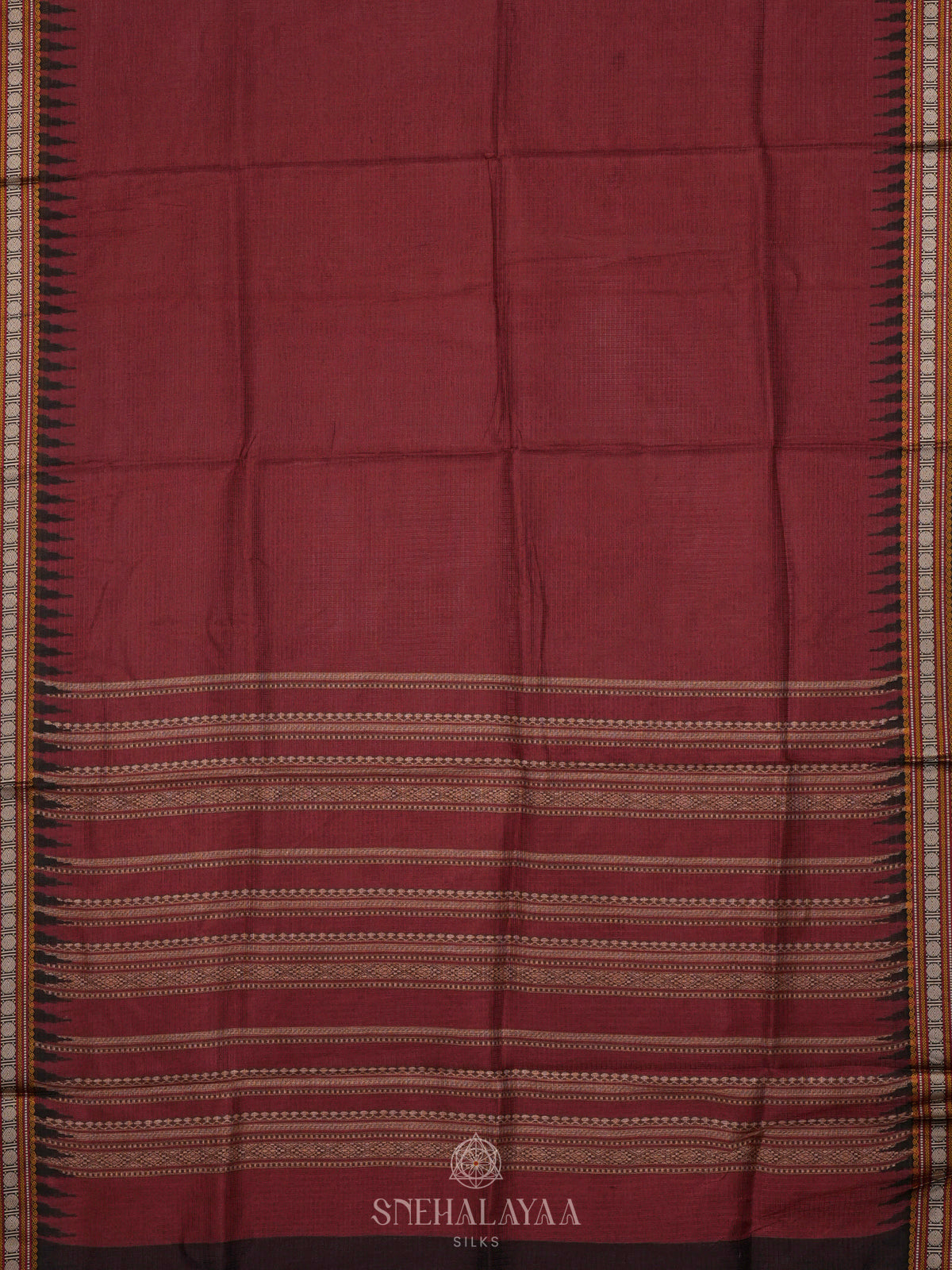 Maroon Kota Saree