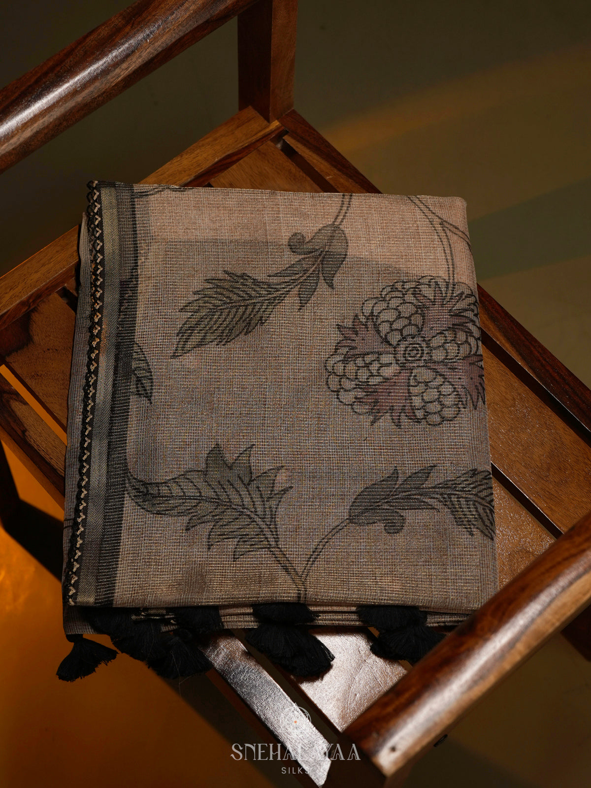 Beige Kota Saree
