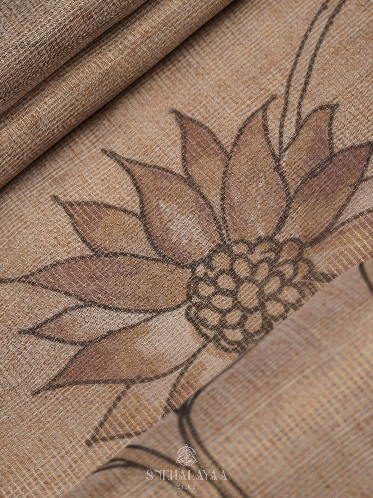 Beige Kota Saree