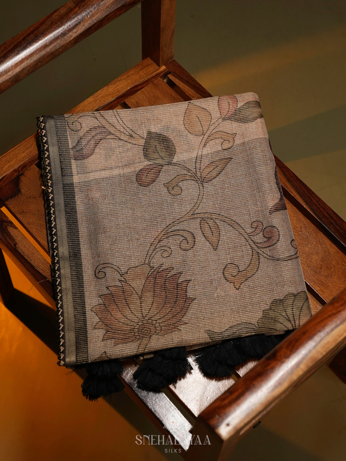Beige Kota Saree