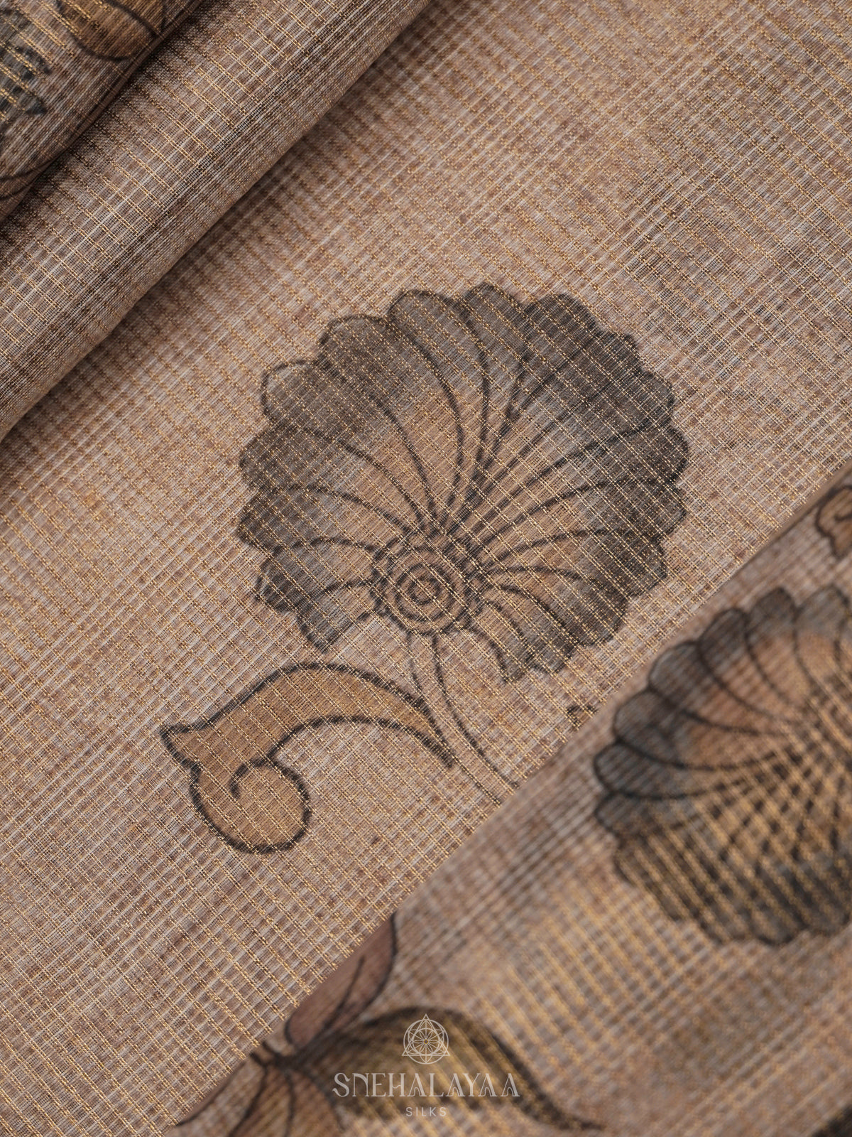 Beige Kota Saree