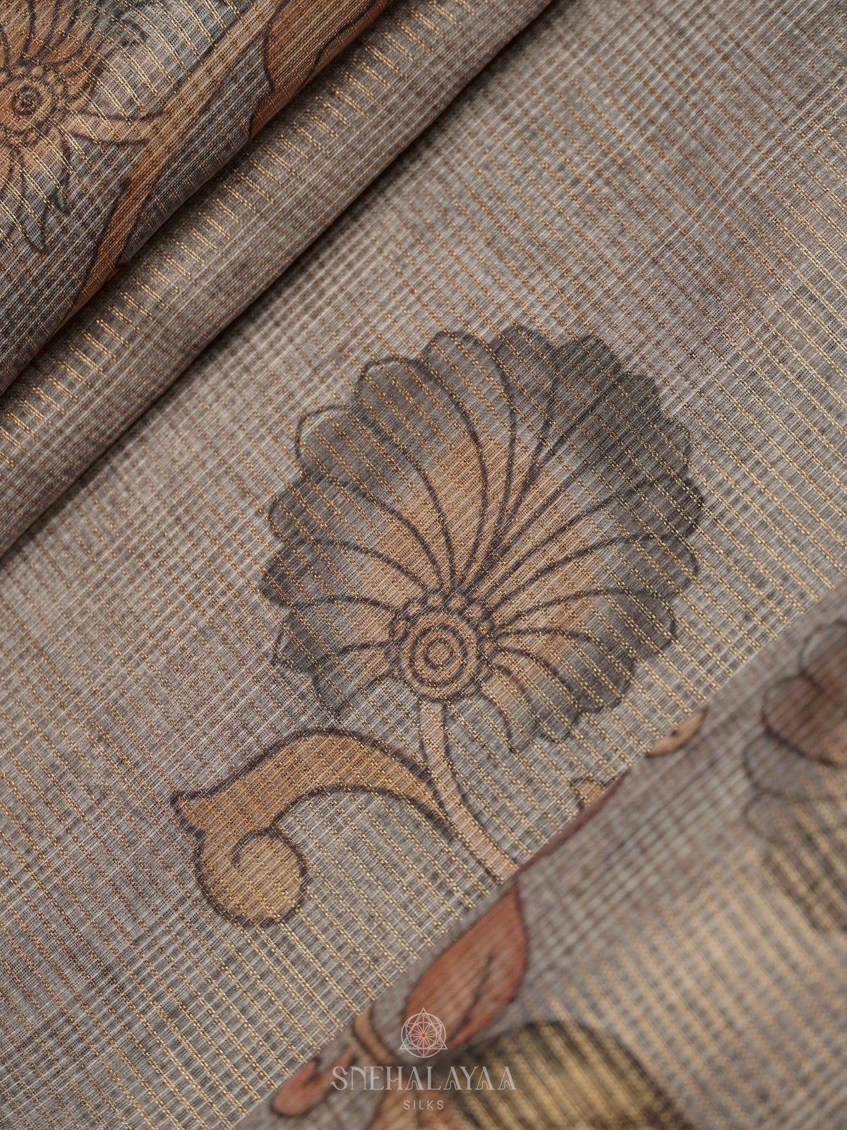 Grey Kota Saree