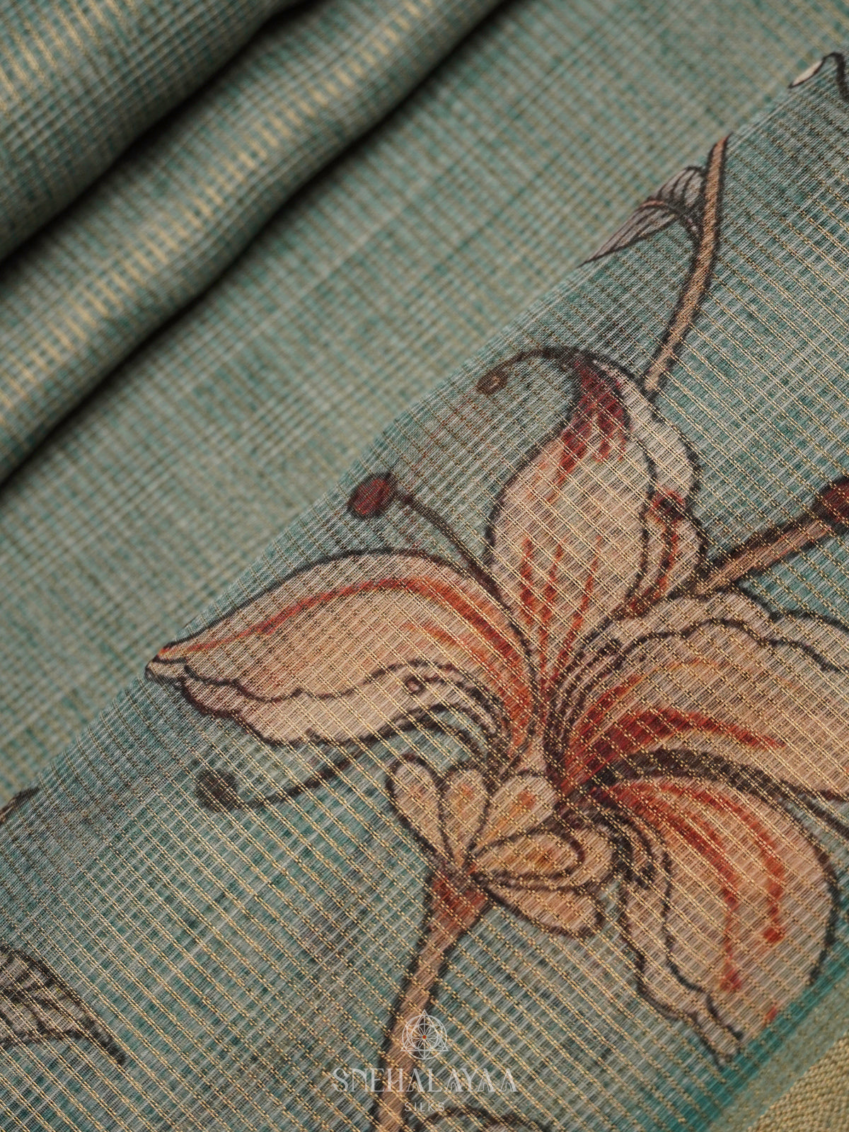 Blue Kota Saree