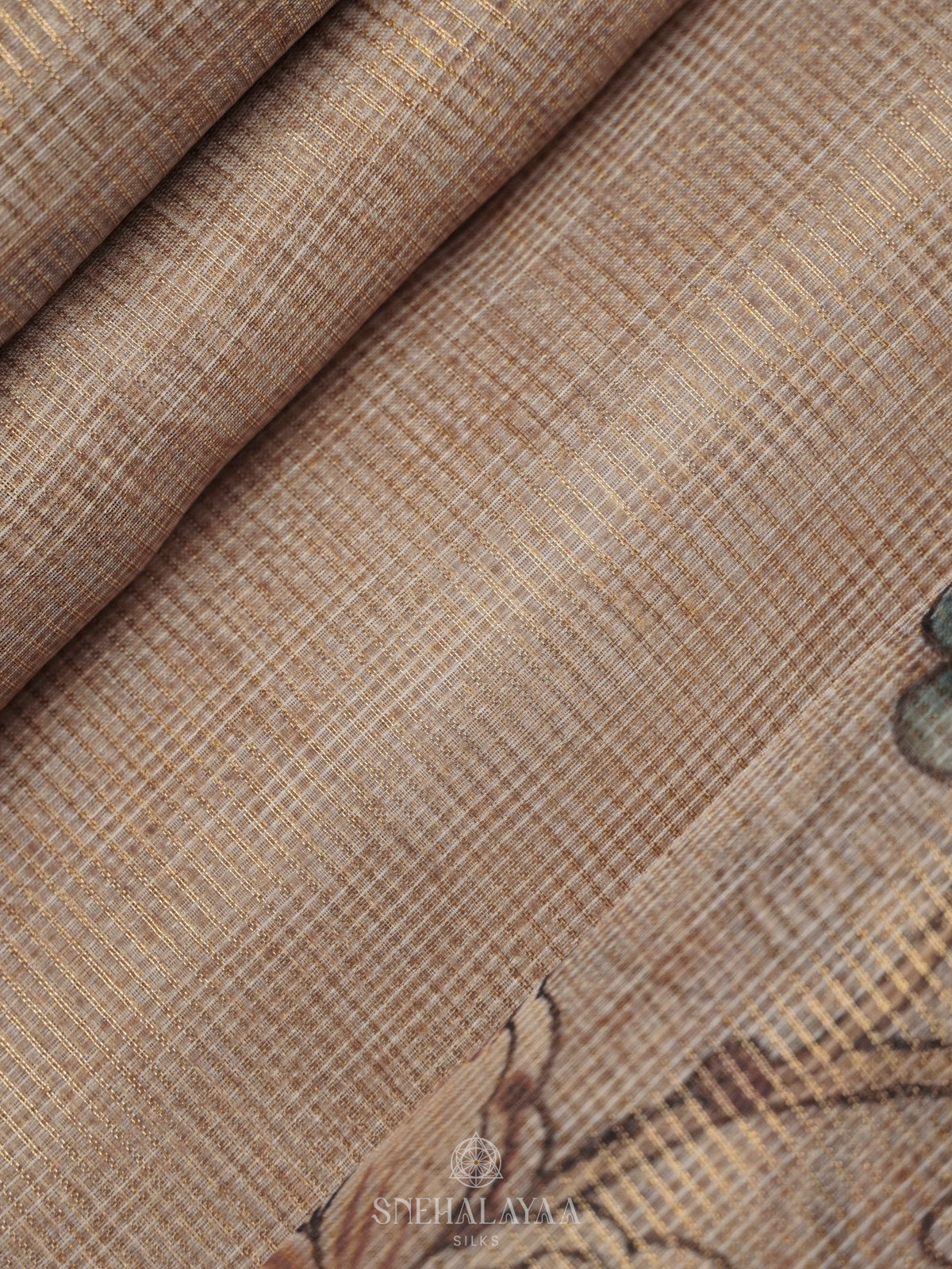 Beige Kota Saree