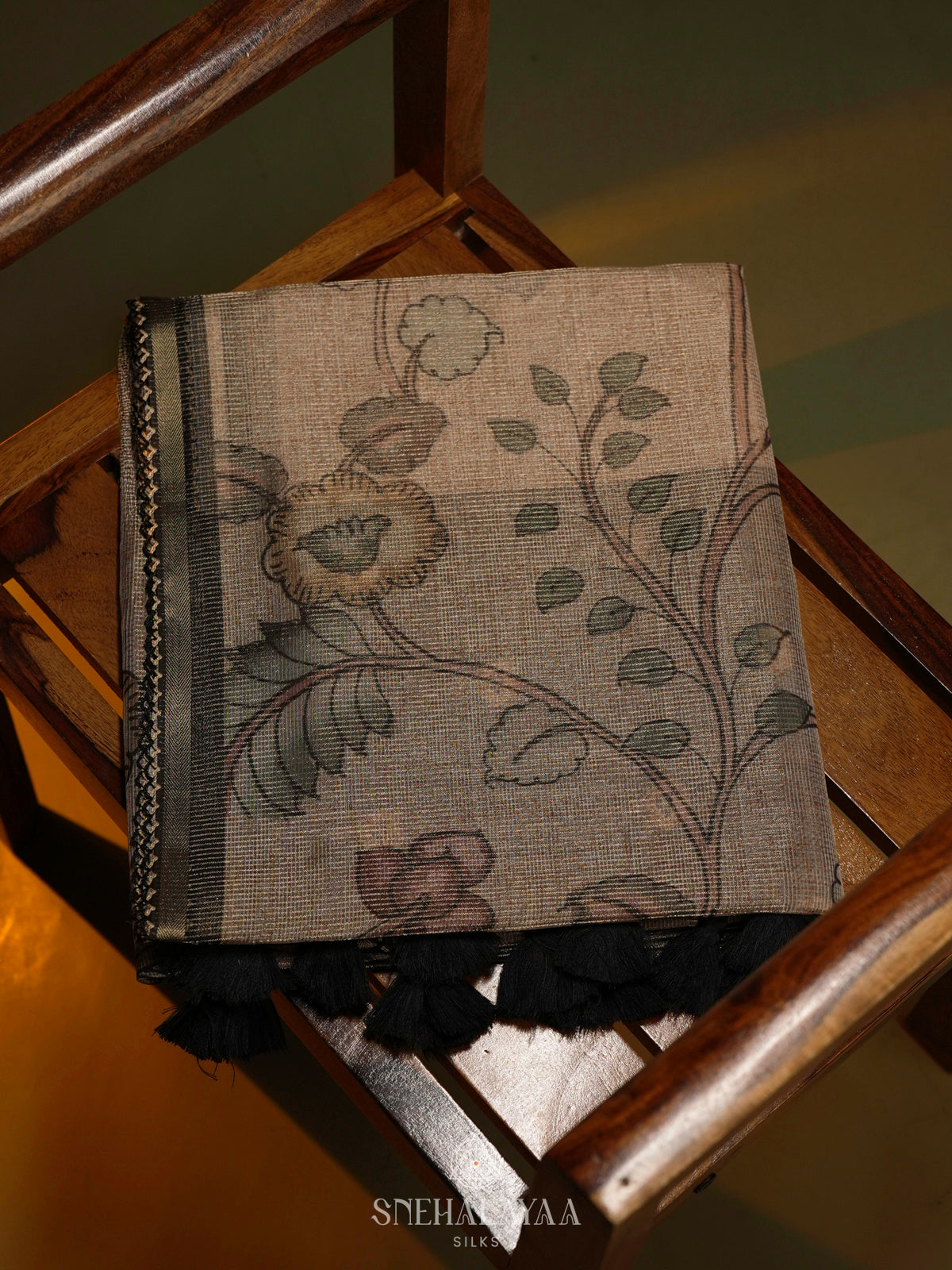 Beige Kota Saree