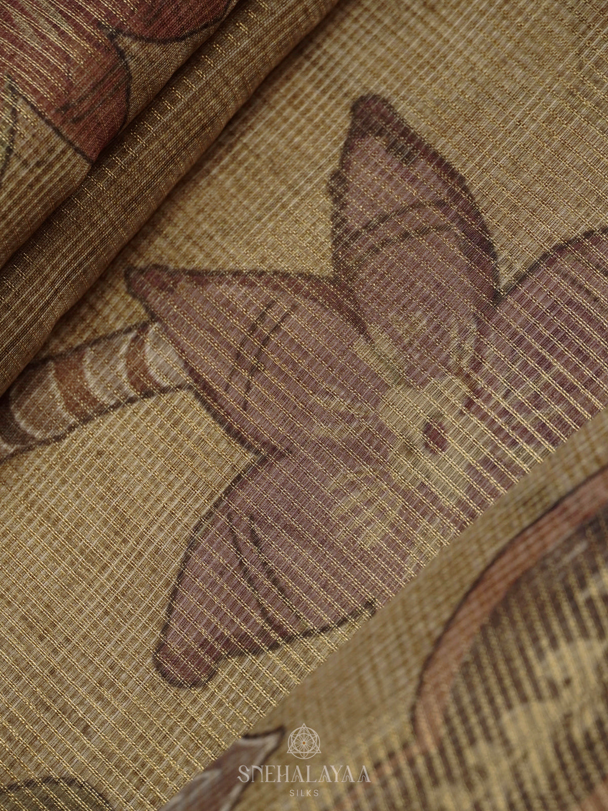 Olive Green Kota Saree