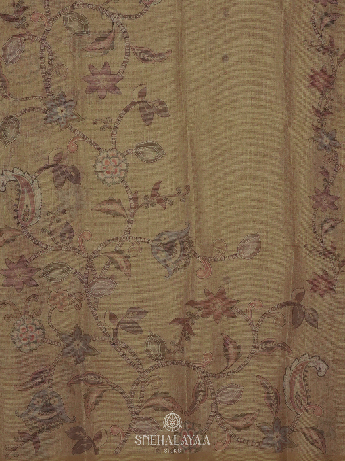 Olive Green Kota Saree