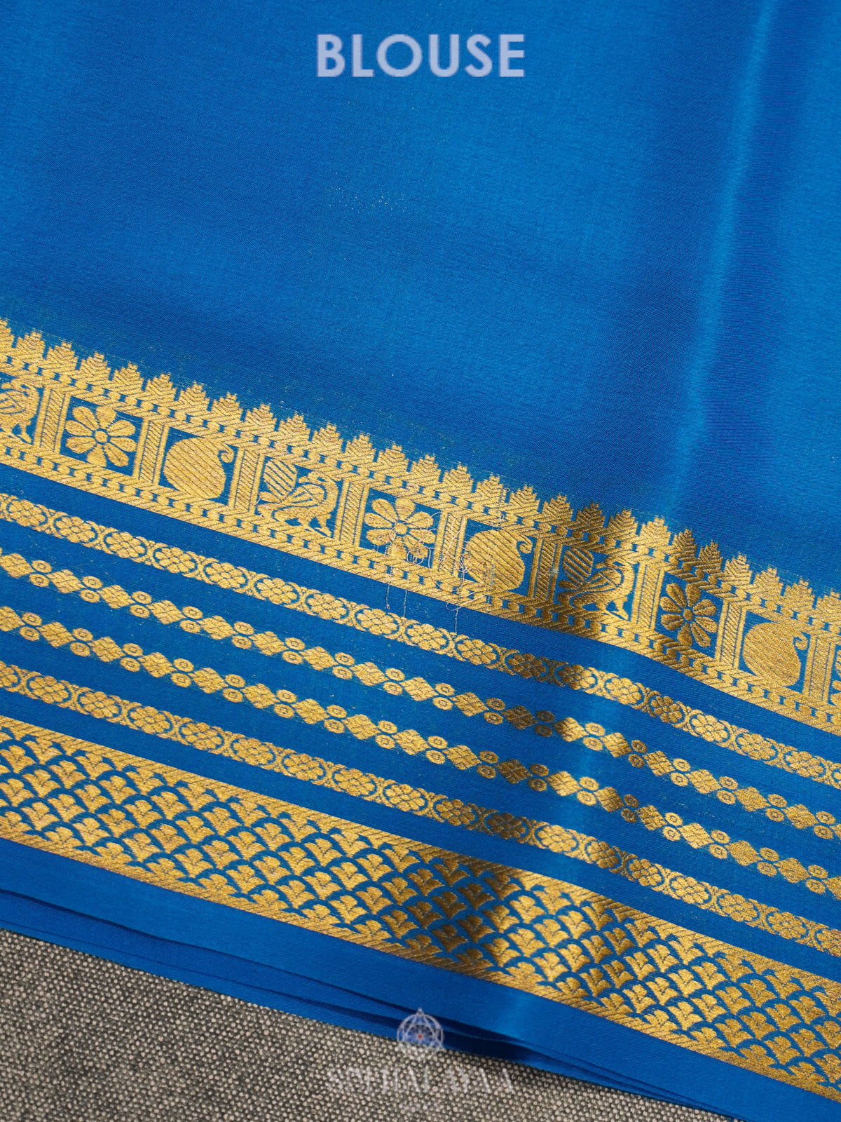 Purple Mysore Crepe Silk Saree