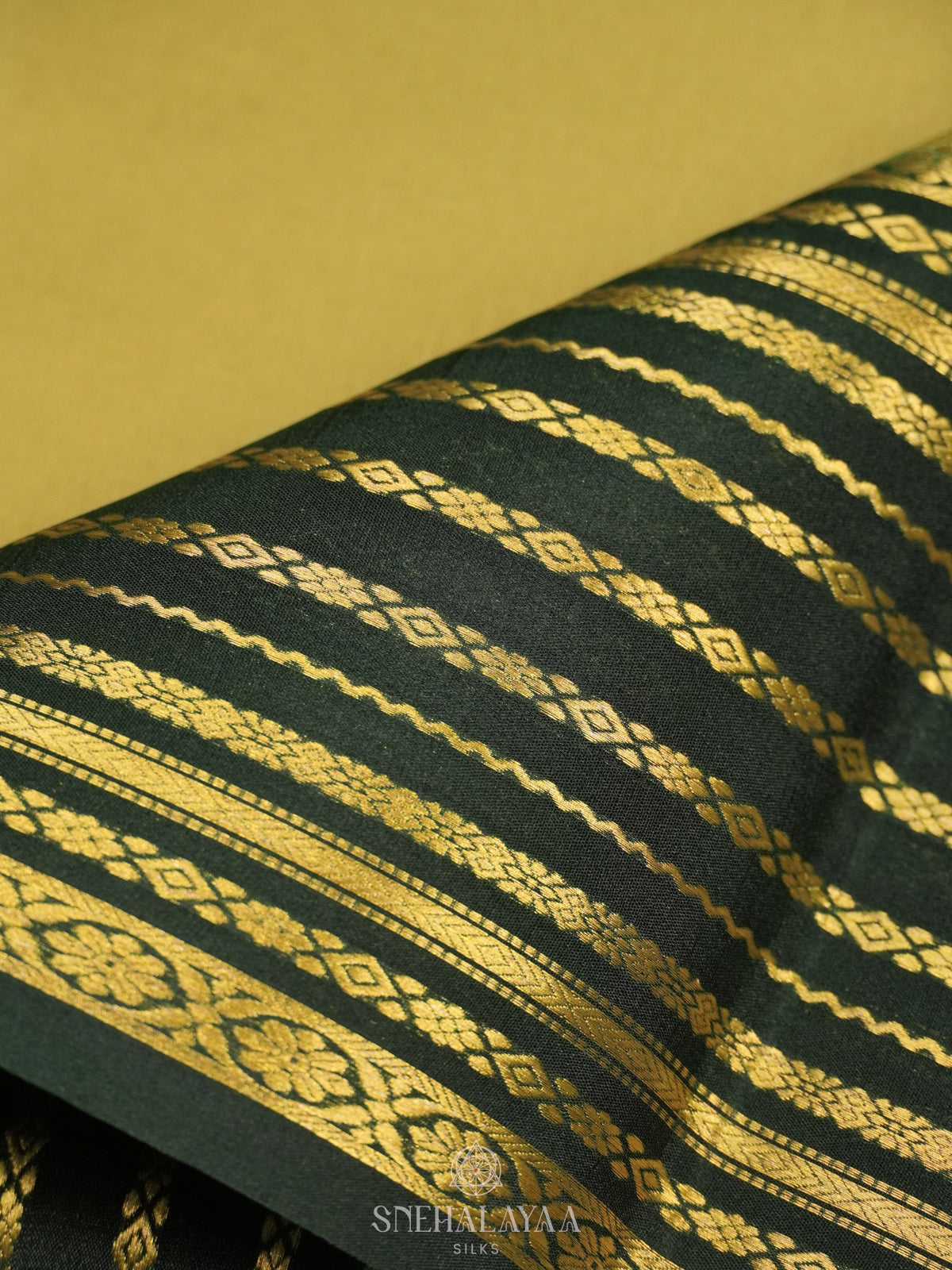 Pista Green Mysore Crepe Silk Saree