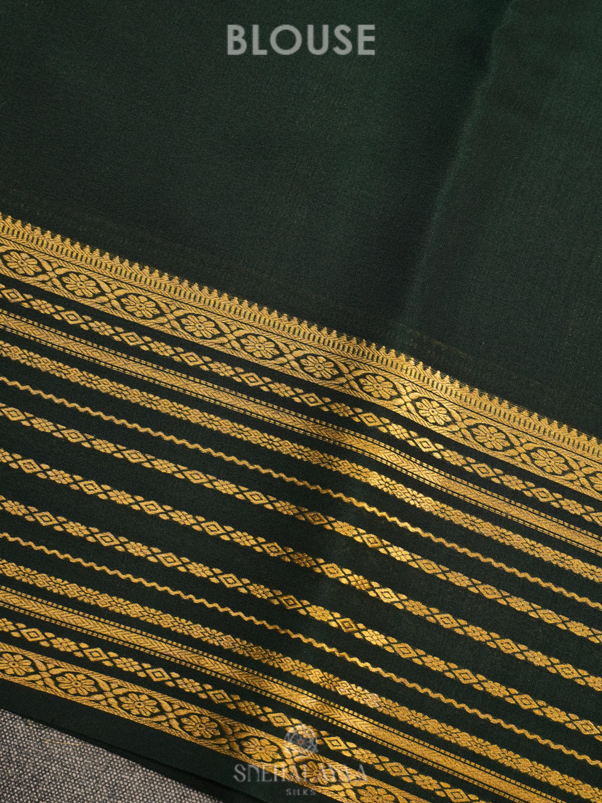 Pista Green Mysore Crepe Silk Saree