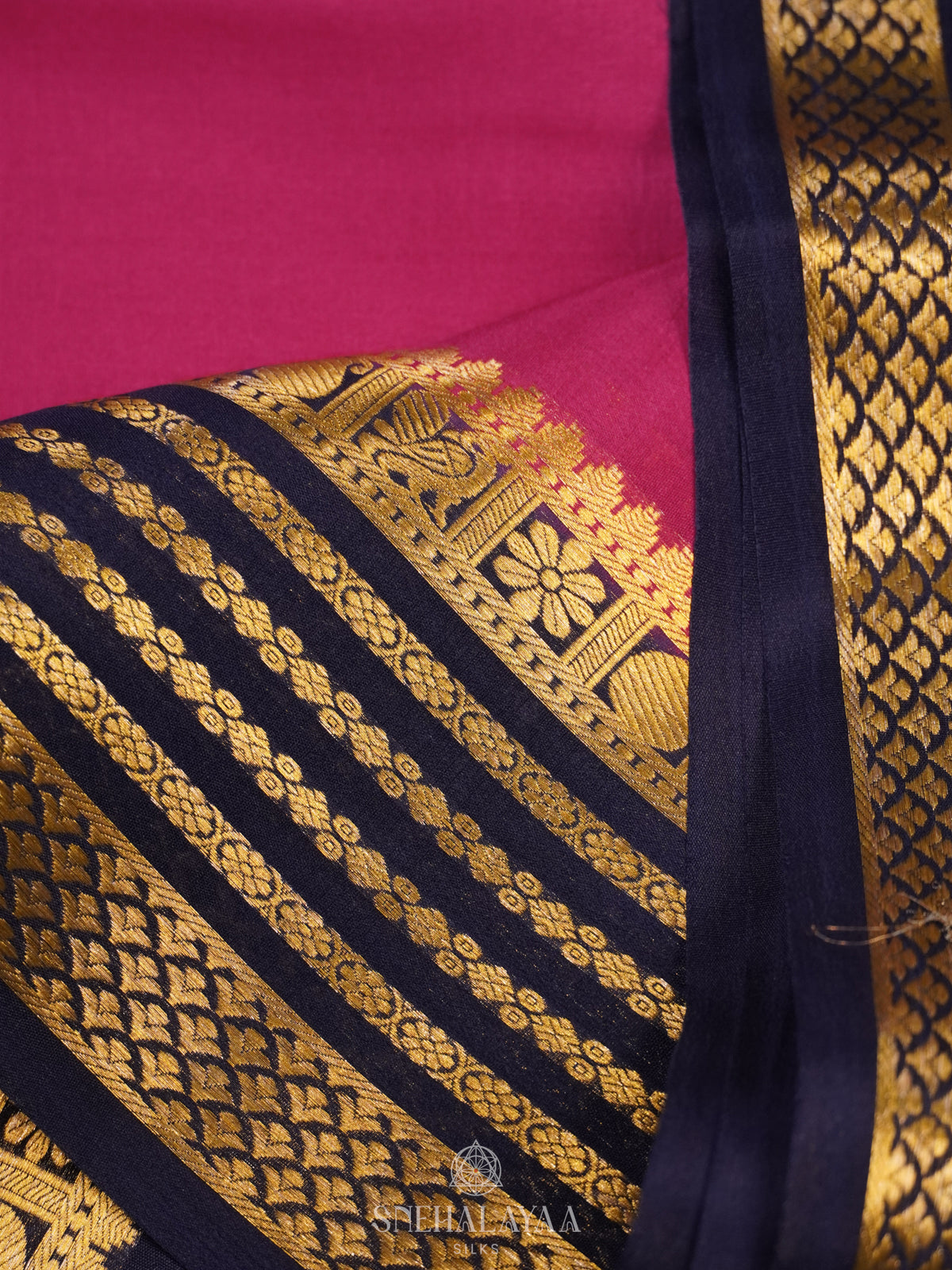 Pink Mysore Crepe Silk Saree