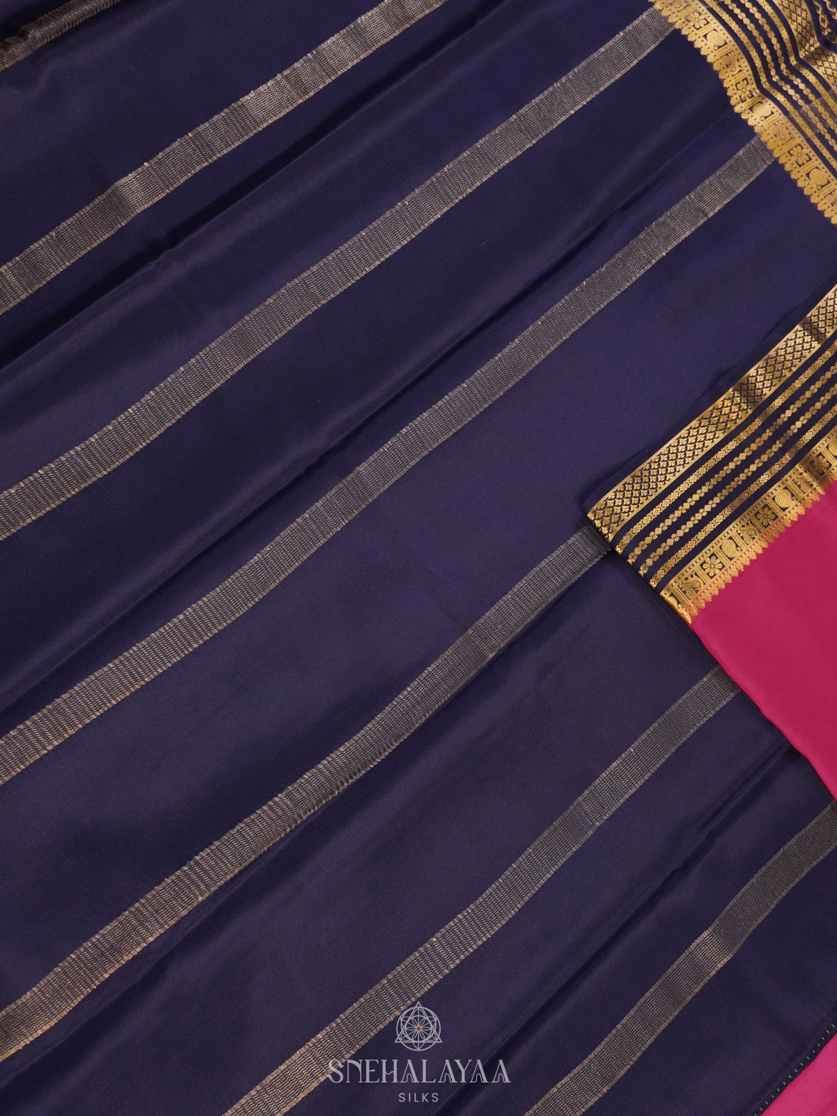 Pink Mysore Crepe Silk Saree