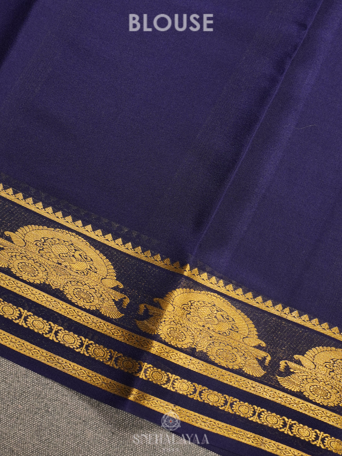 Violet  Mysore Crepe Silk Saree