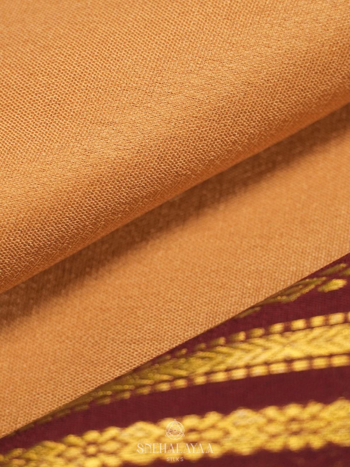 Sandal Mysore Crepe Silk Saree
