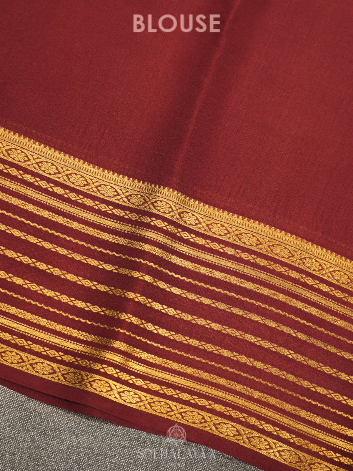 Sandal Mysore Crepe Silk Saree