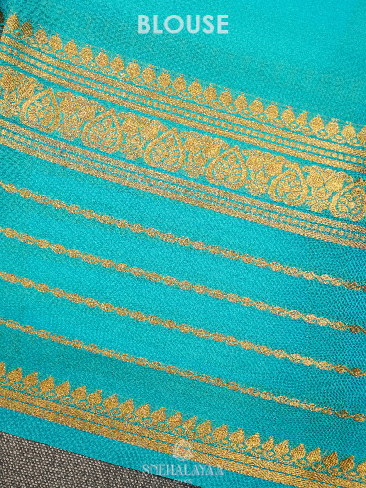 Royal Blue Mysore Crepe Silk Saree