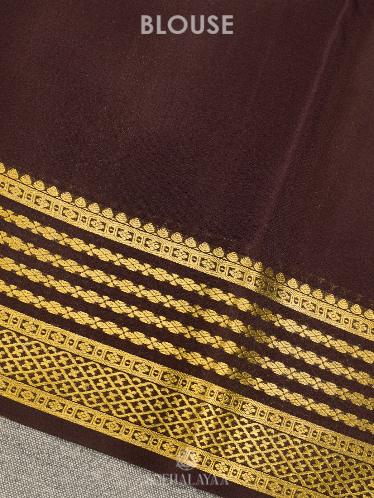 Orange Mysore Crepe Silk Saree