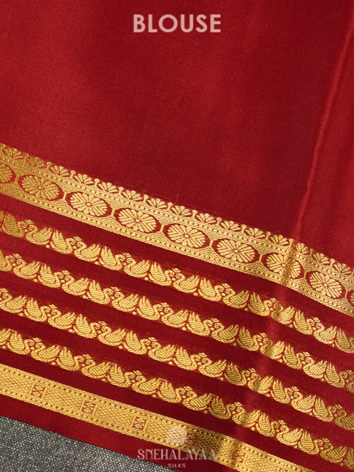 Peach Mysore Crepe Silk Saree