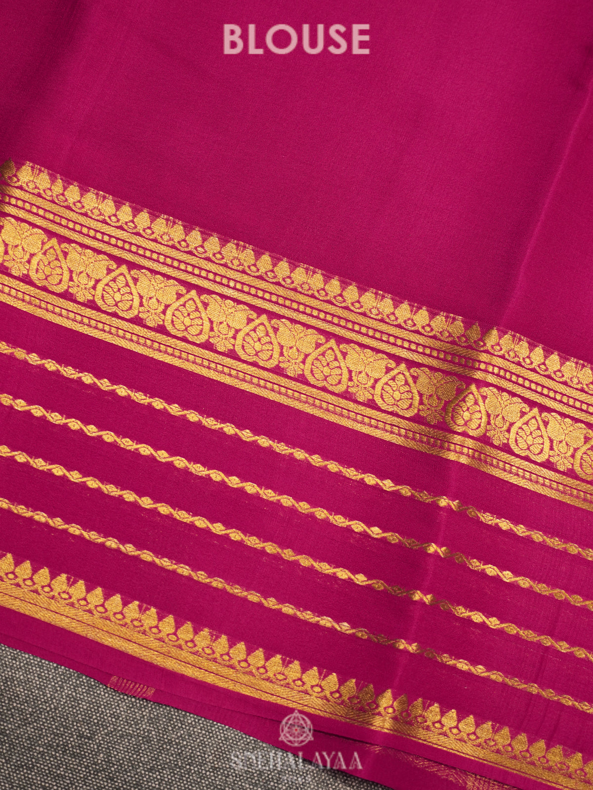 Burgundy Mysore Crepe Silk Saree