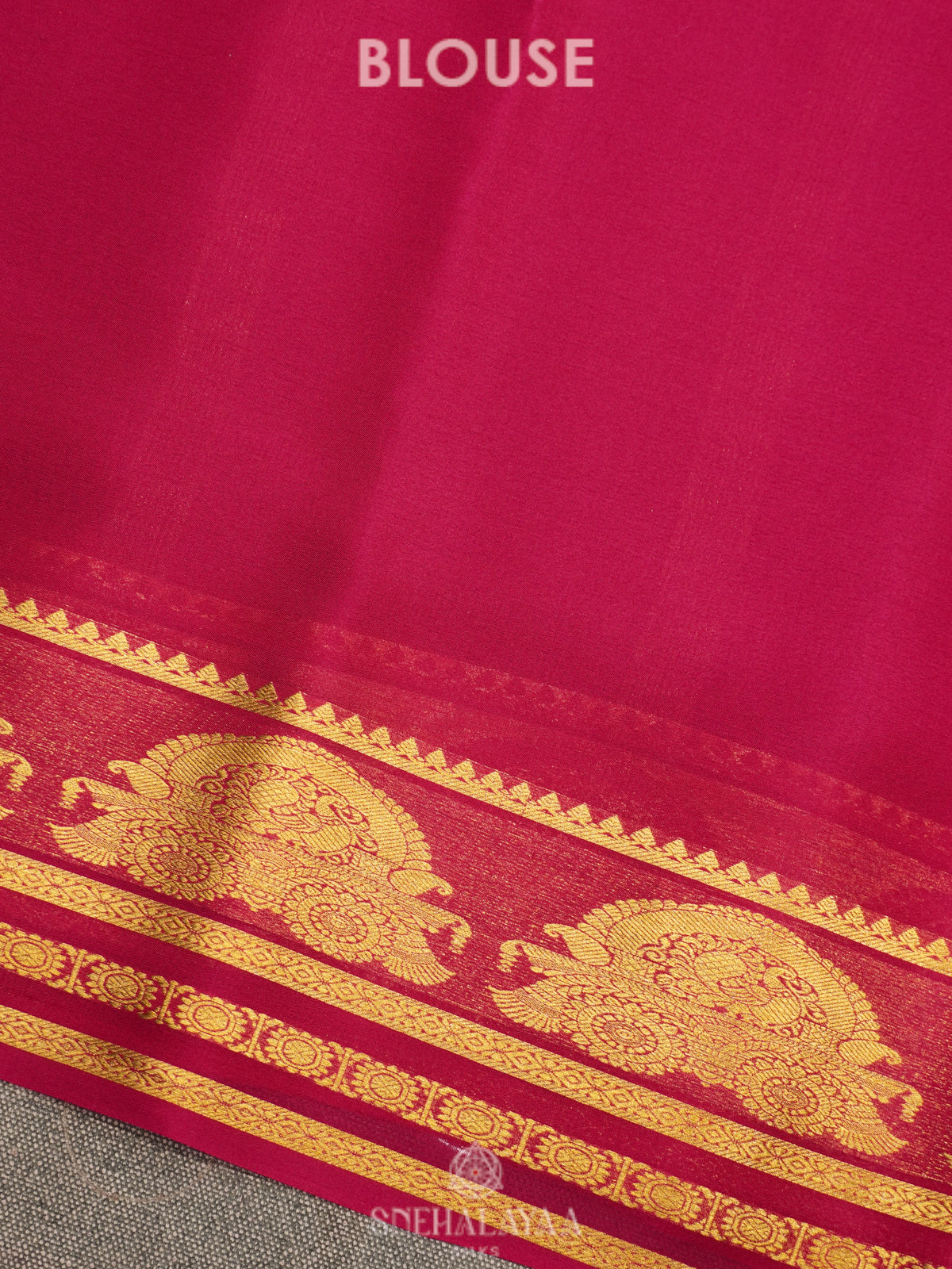 Pistcho Green Mysore Crepe Silk Saree