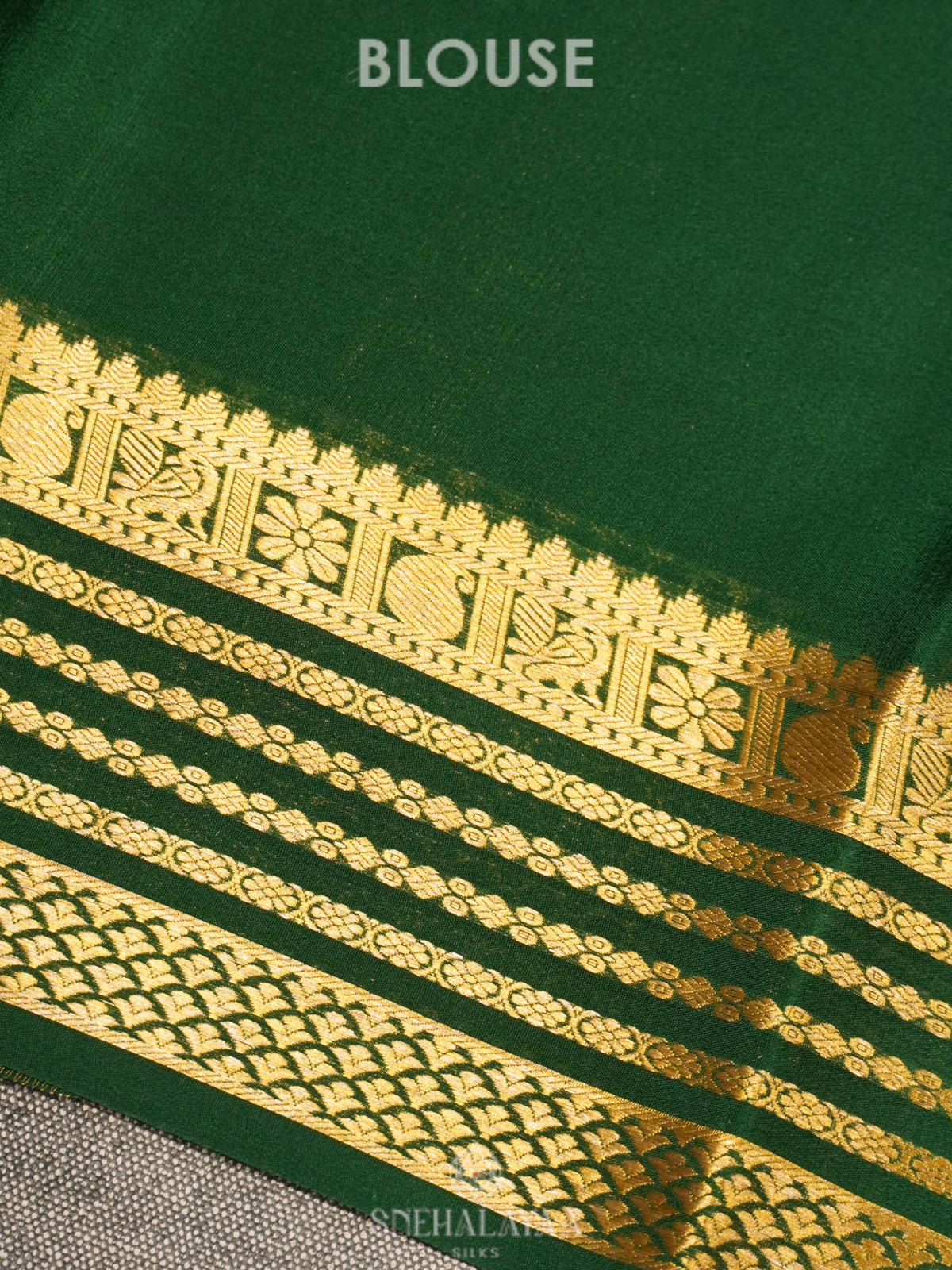 Mango Yellow Mysore Crepe Silk Saree