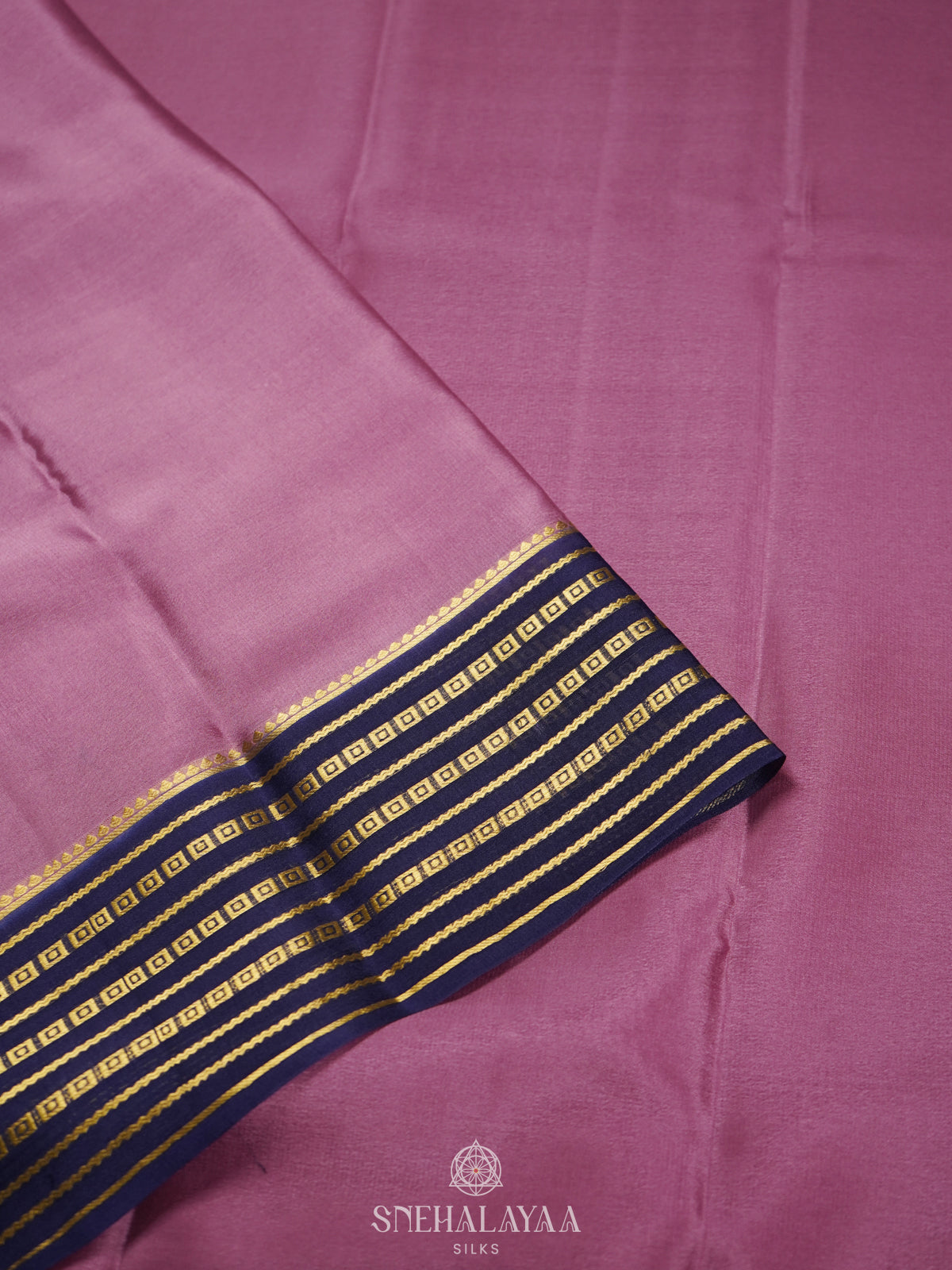 Plum Mysore Crepe Silk Saree