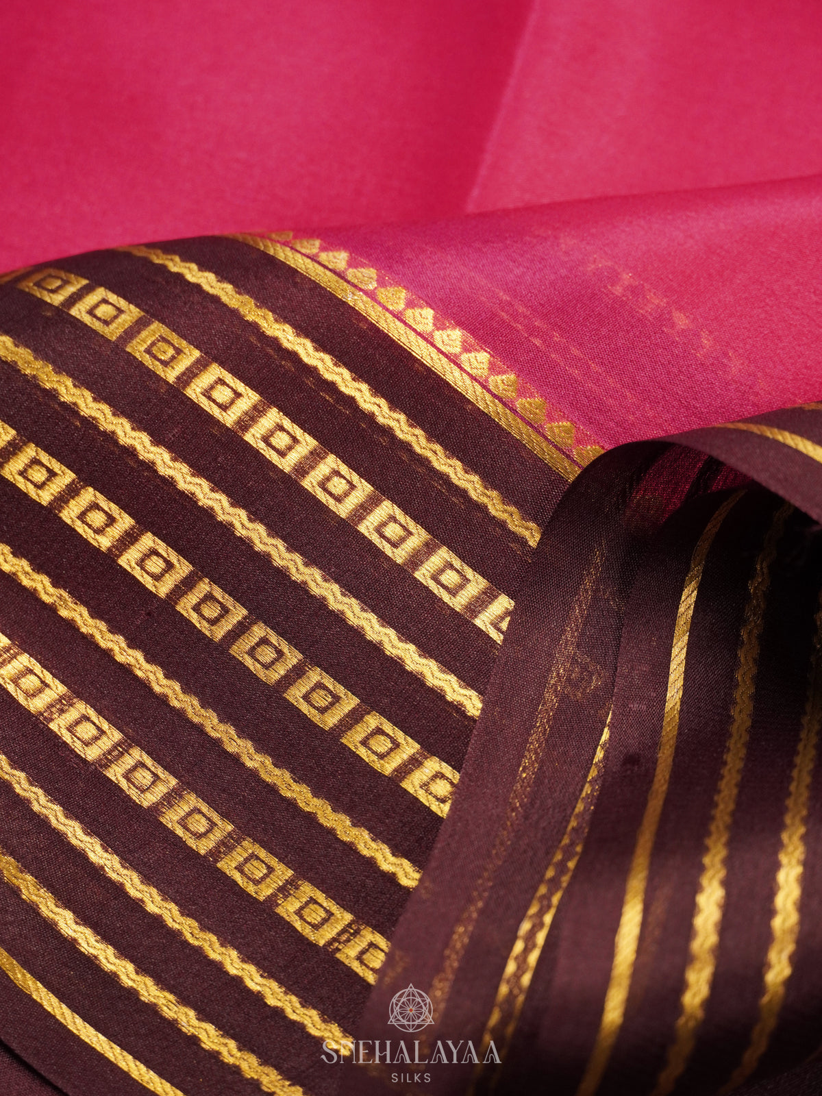 Pink Mysore Crepe Silk Saree