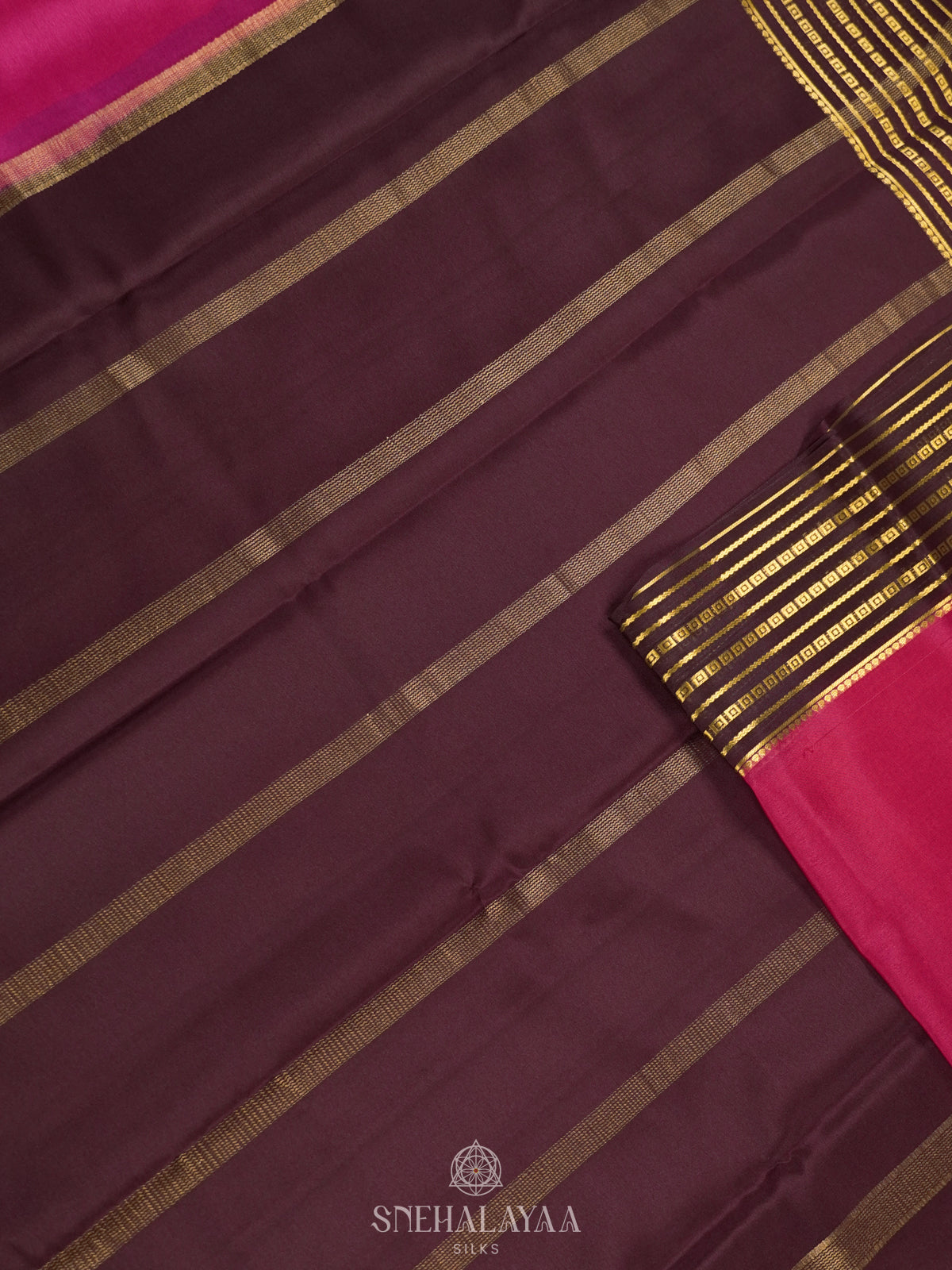 Pink Mysore Crepe Silk Saree