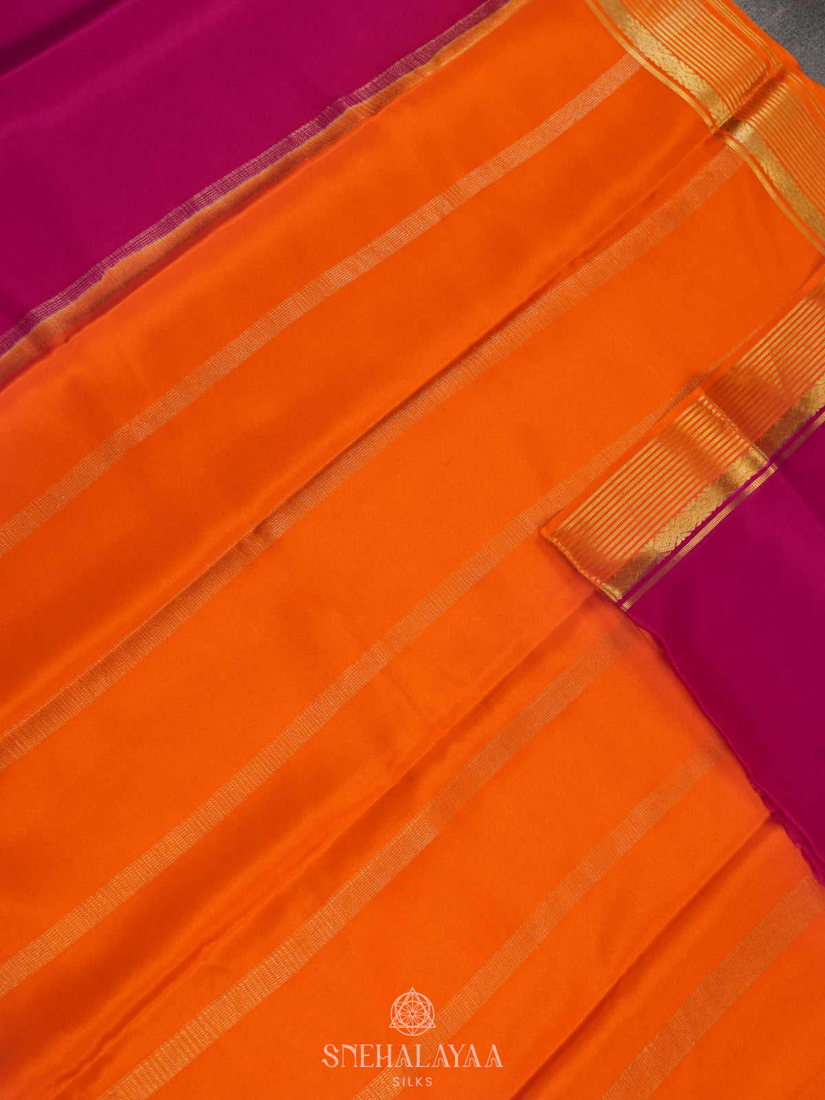 Pink Mysore Crepe Silk Saree