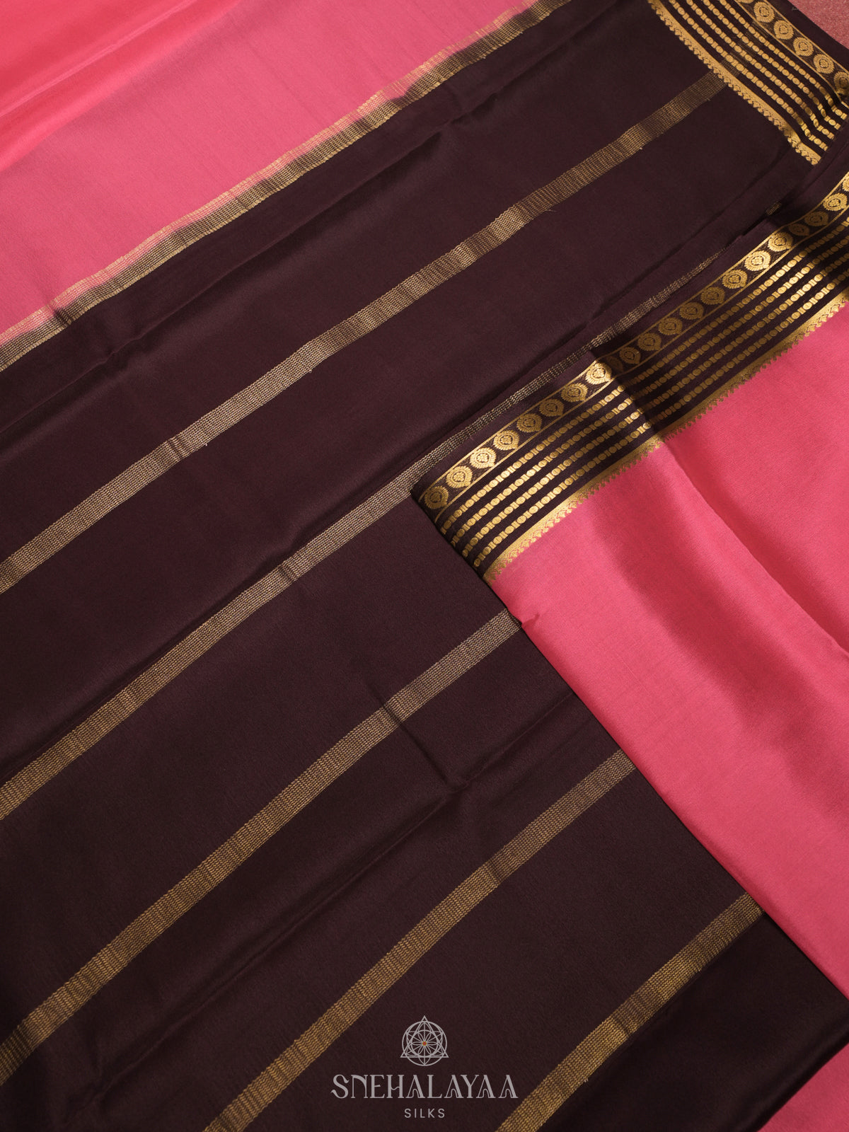 Pink Mysore Crepe Silk Saree
