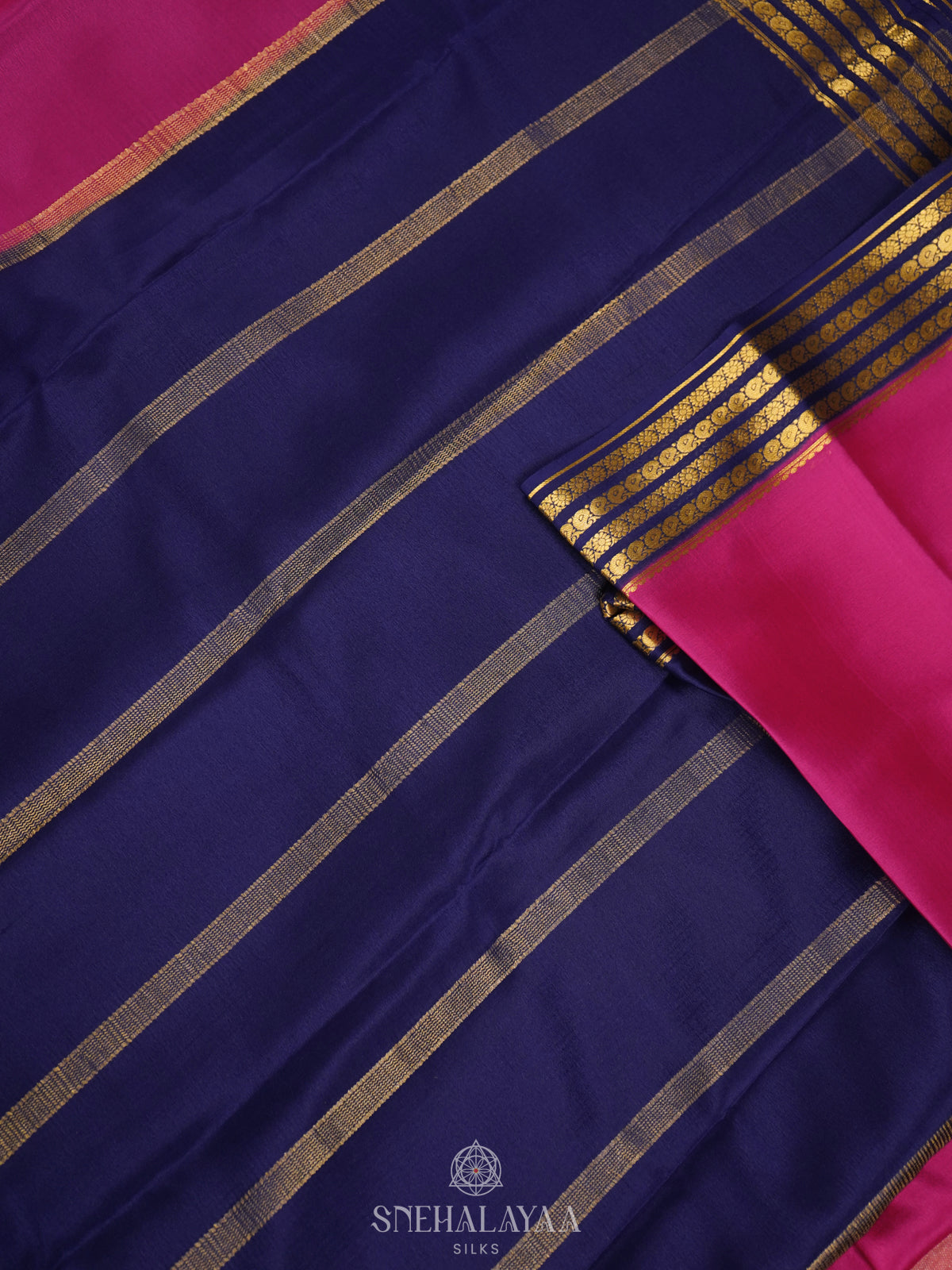 Pink Mysore Crepe Silk Saree