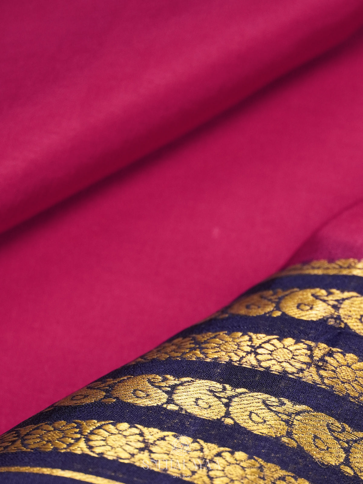 Pink Mysore Crepe Silk Saree