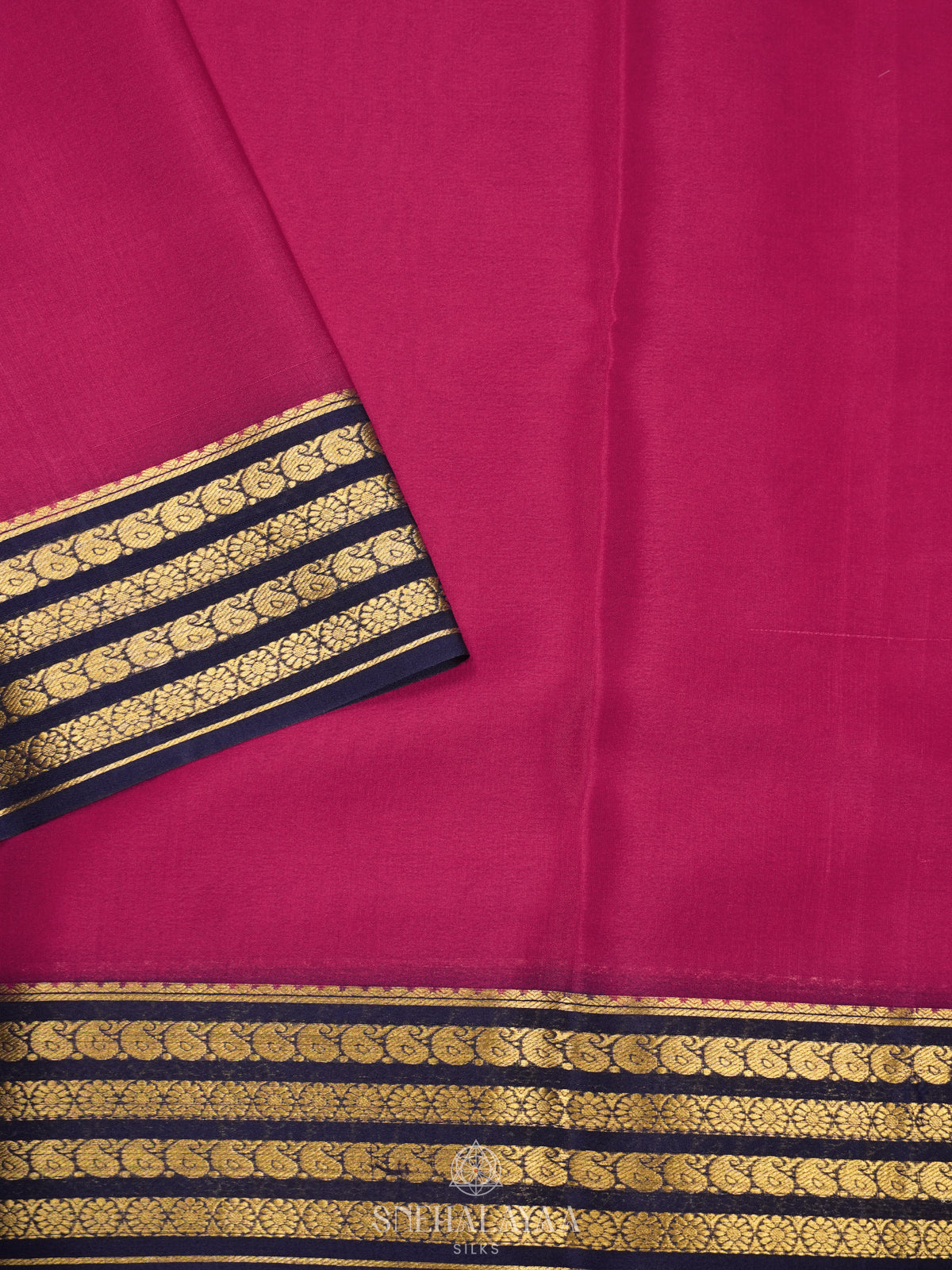 Pink Mysore Crepe Silk Saree