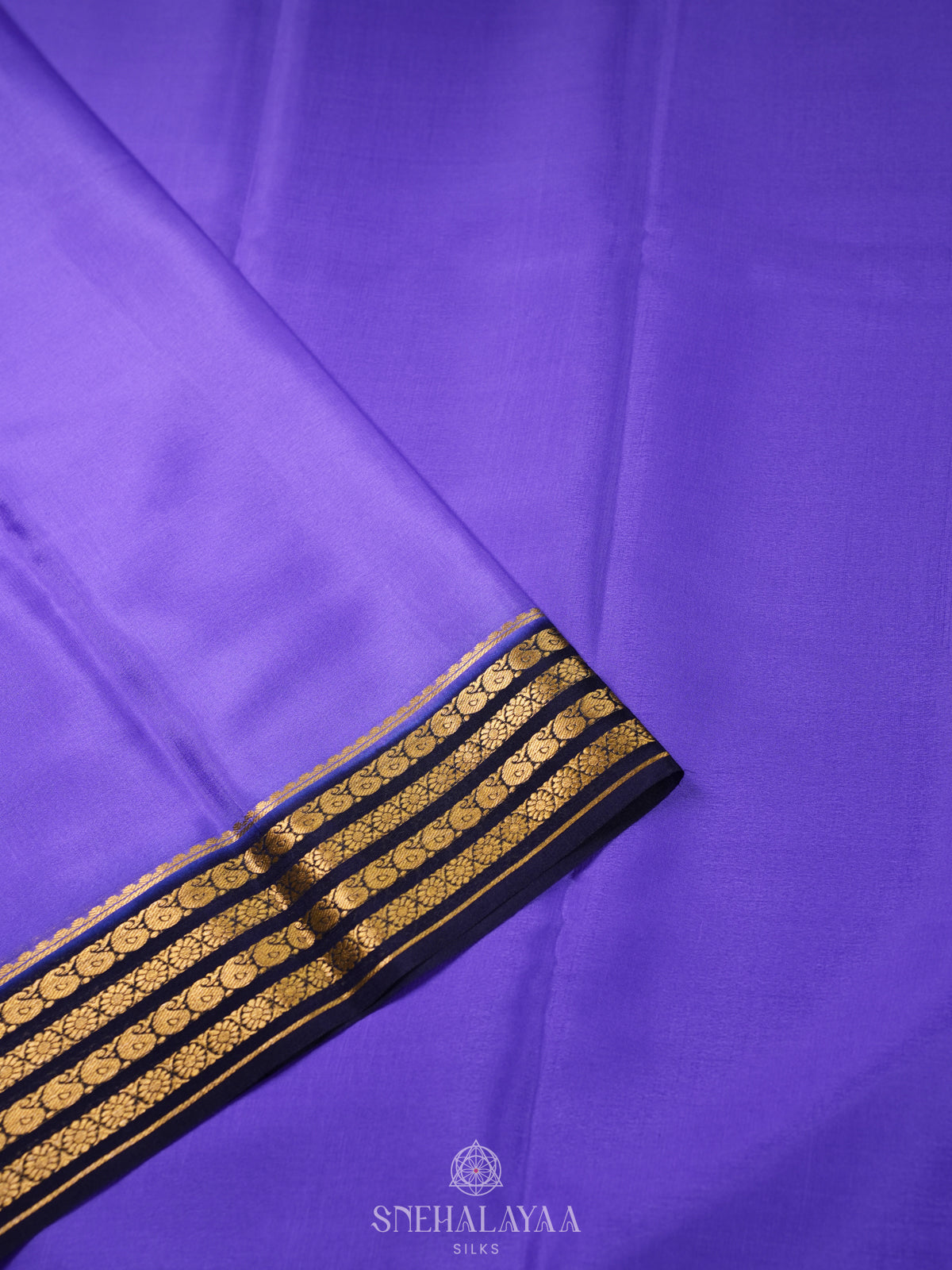 Violet Mysore Crepe Silk Saree