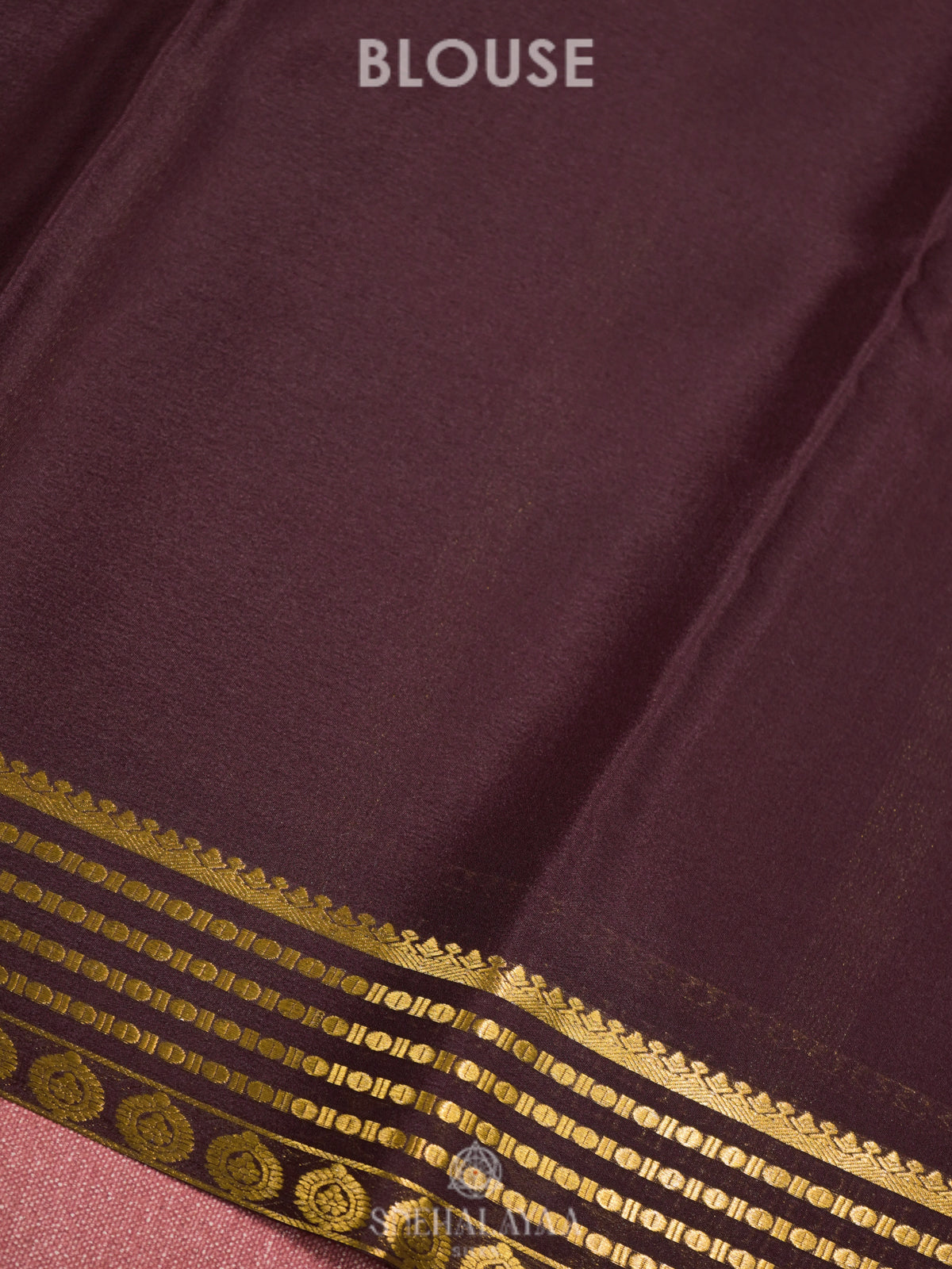 Rust Orange Mysore Crepe Silk Saree