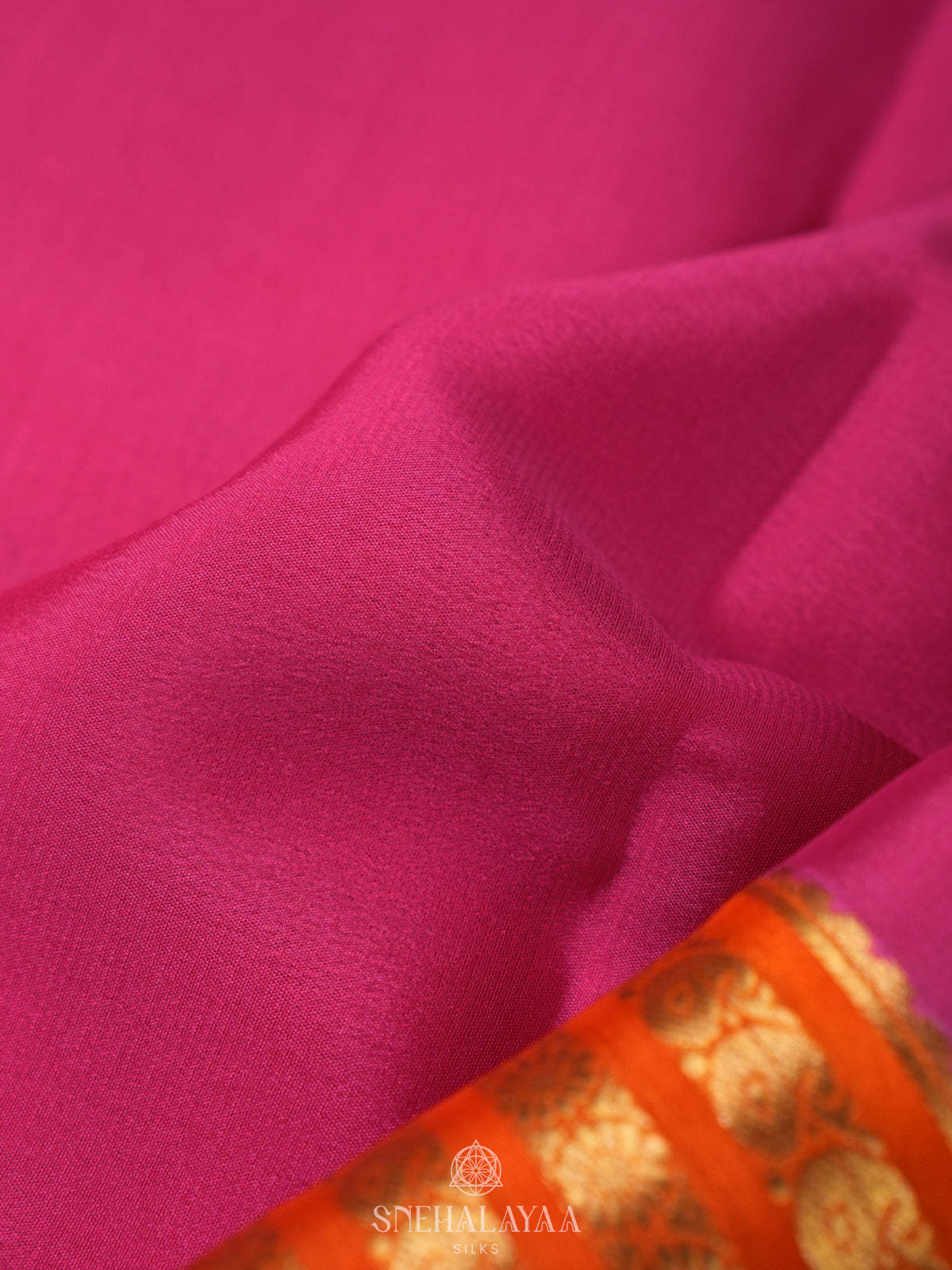 Pink Mysore Crepe Silk Saree