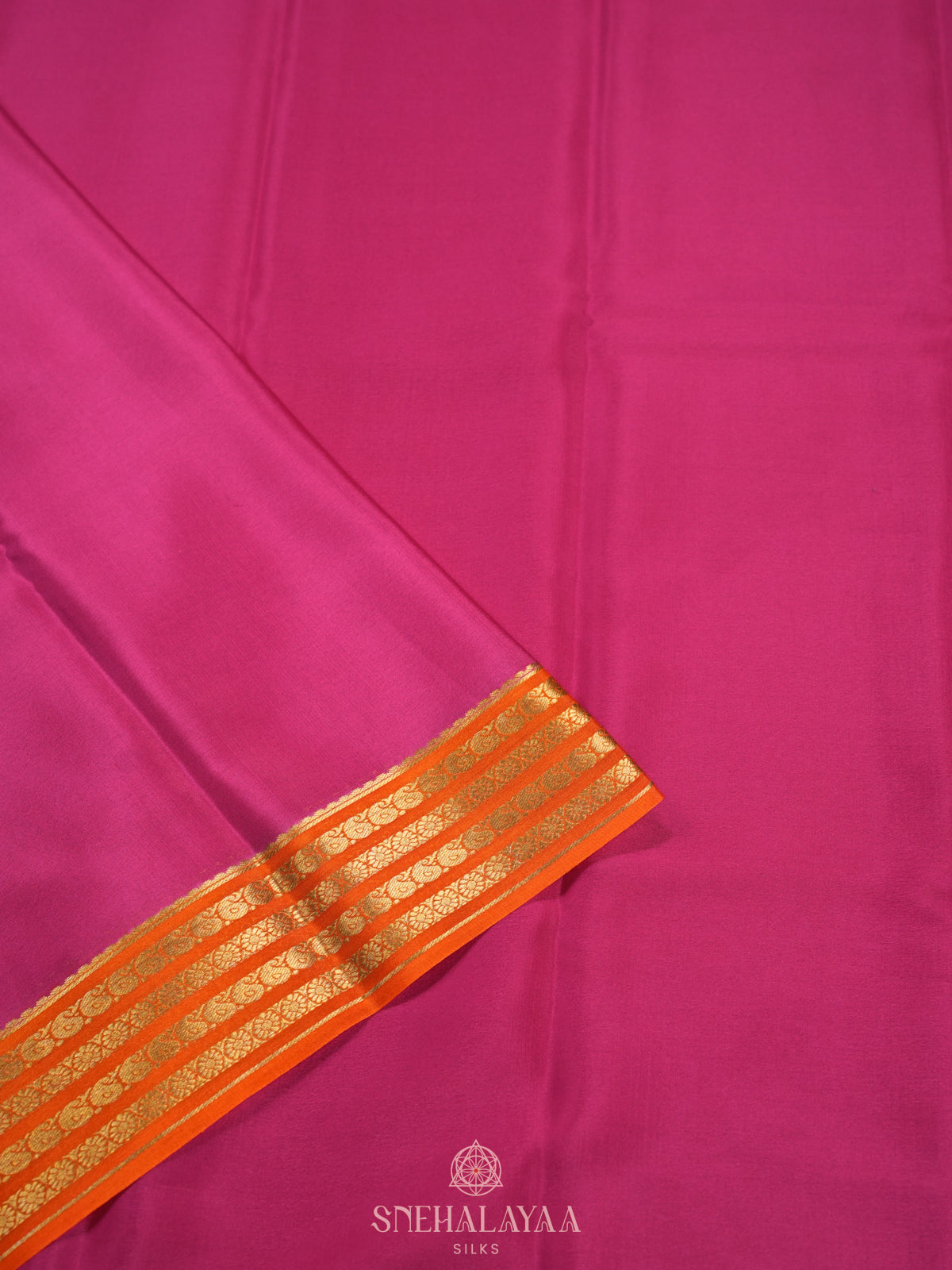 Pink Mysore Crepe Silk Saree