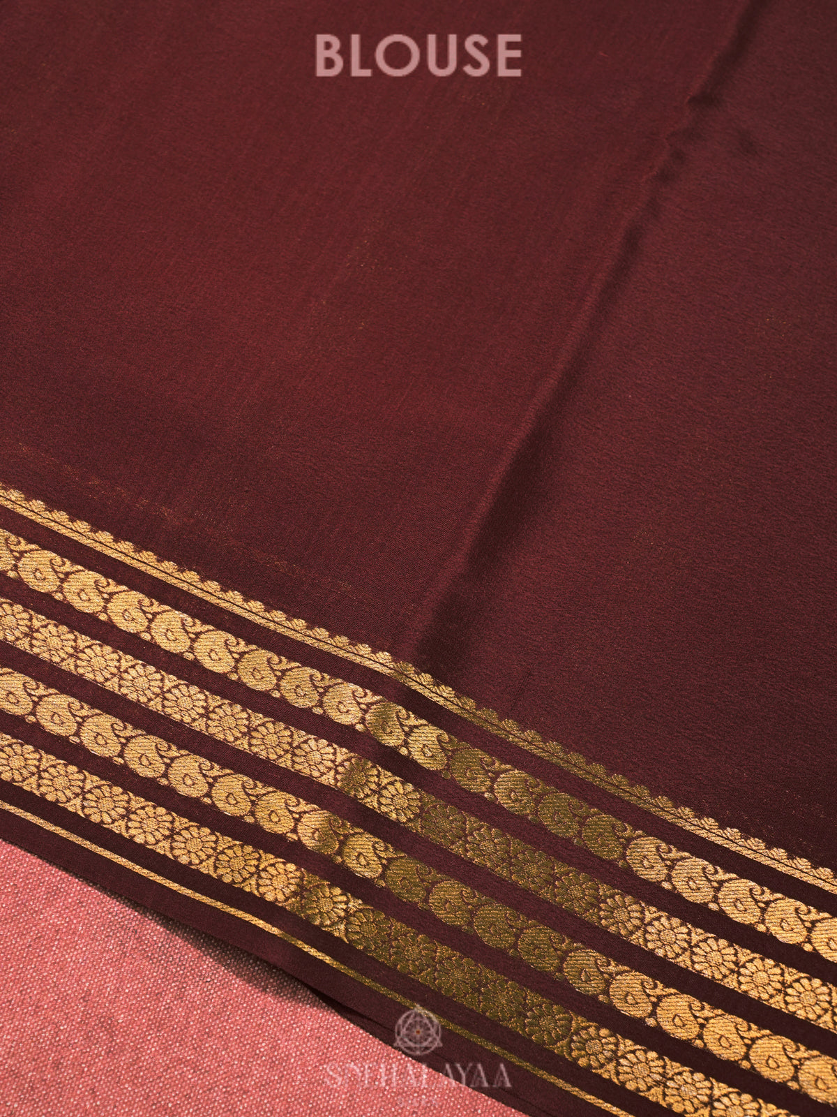 Marigold Orange Mysore Crepe Silk Saree