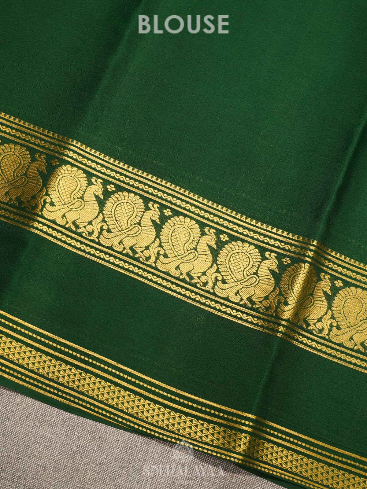 Mango Yellow Mysore Crepe Silk Saree