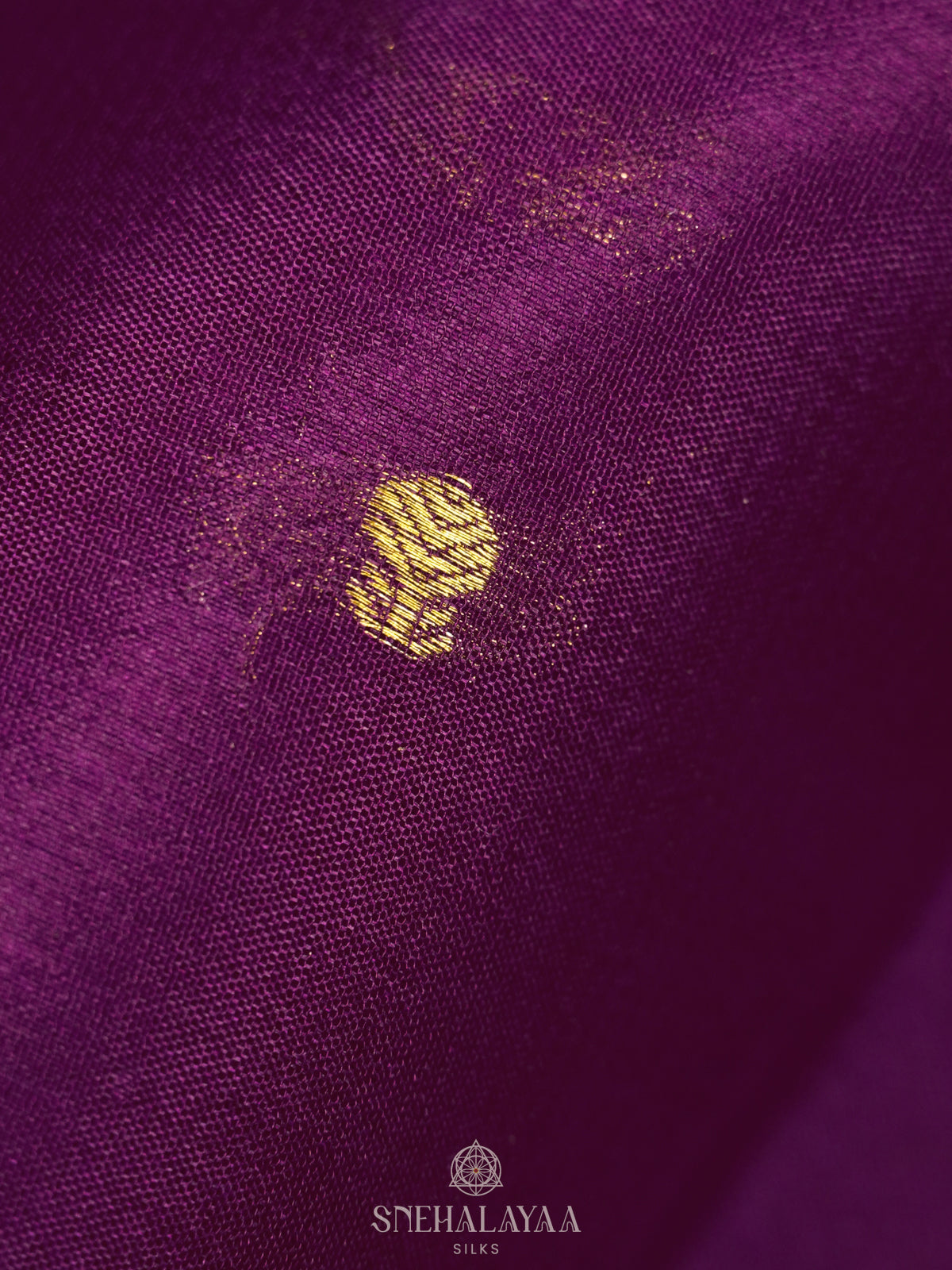 Purple Mysore Crepe Silk Saree