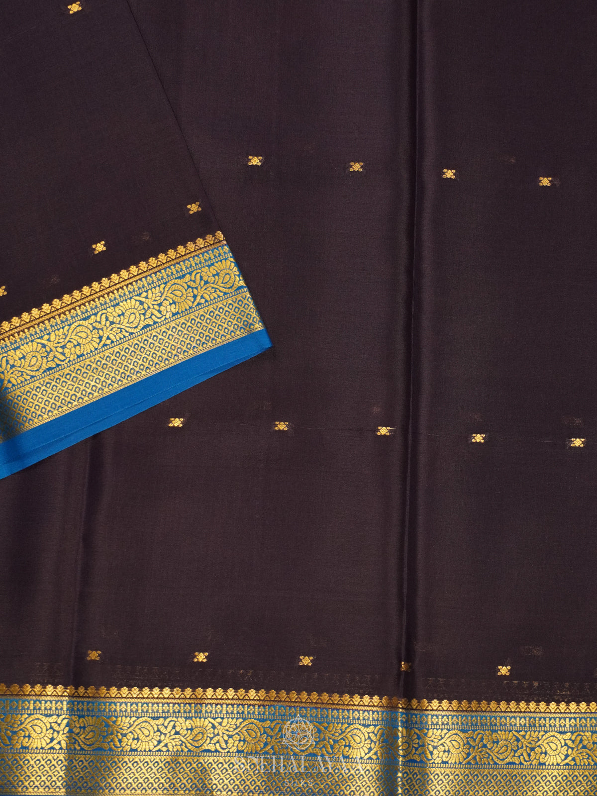Dark Purple Mysore Crepe Silk Saree