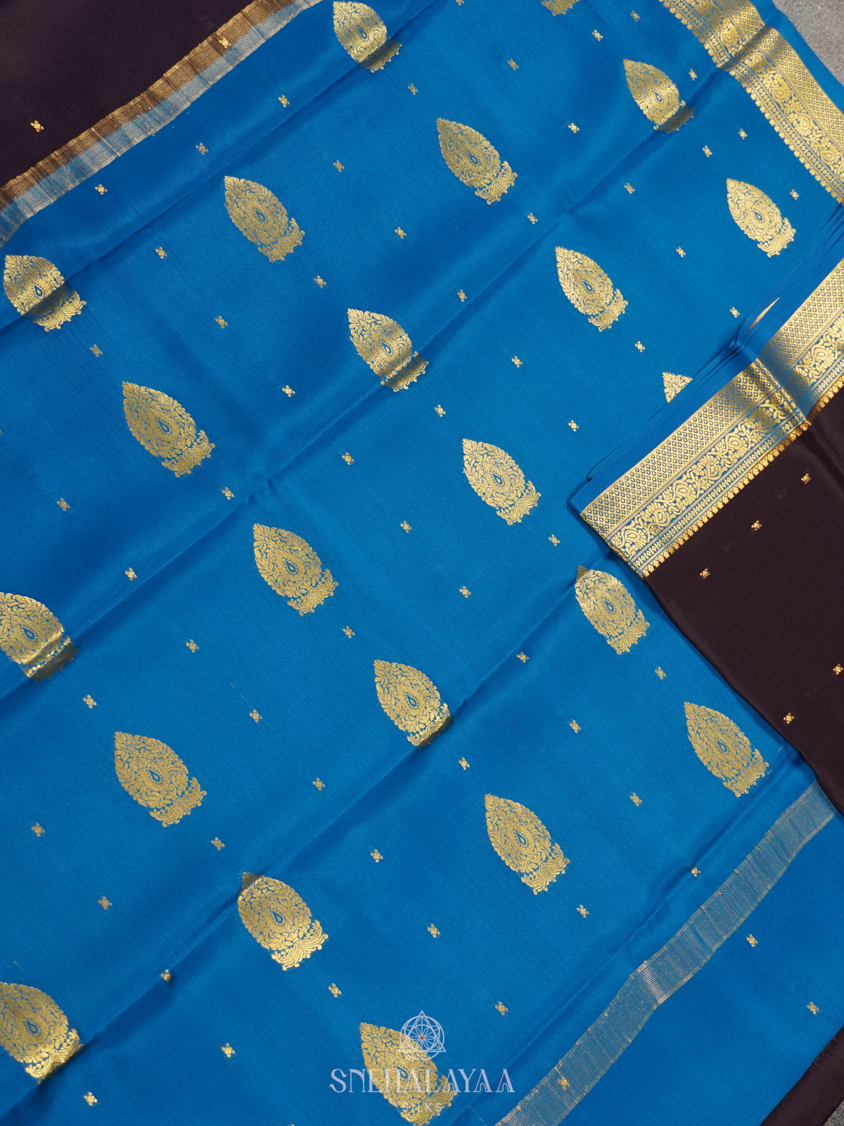 Dark Purple Mysore Crepe Silk Saree