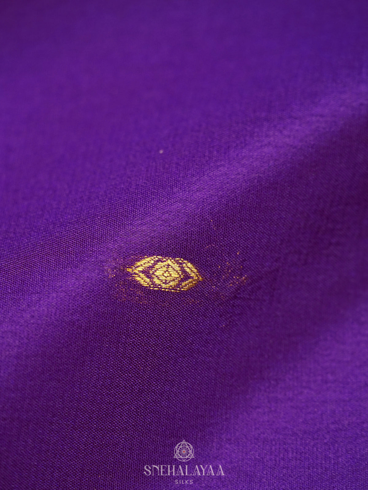 Purple Mysore Crepe Silk Saree