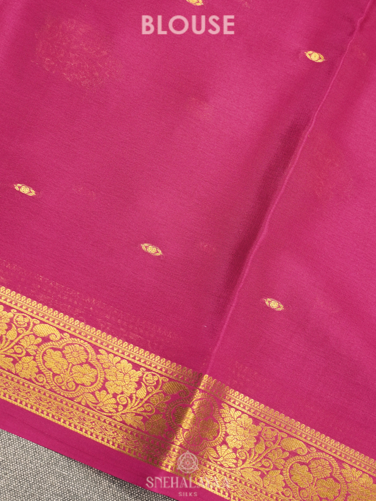 Purple Mysore Crepe Silk Saree