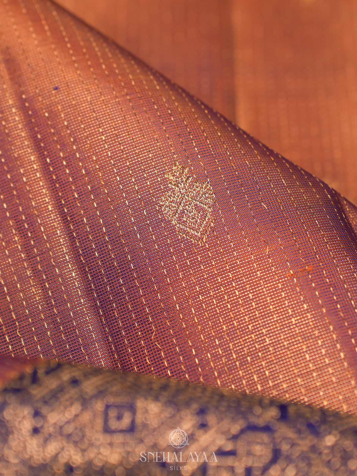 Brown Kanjivaram Silk Saree