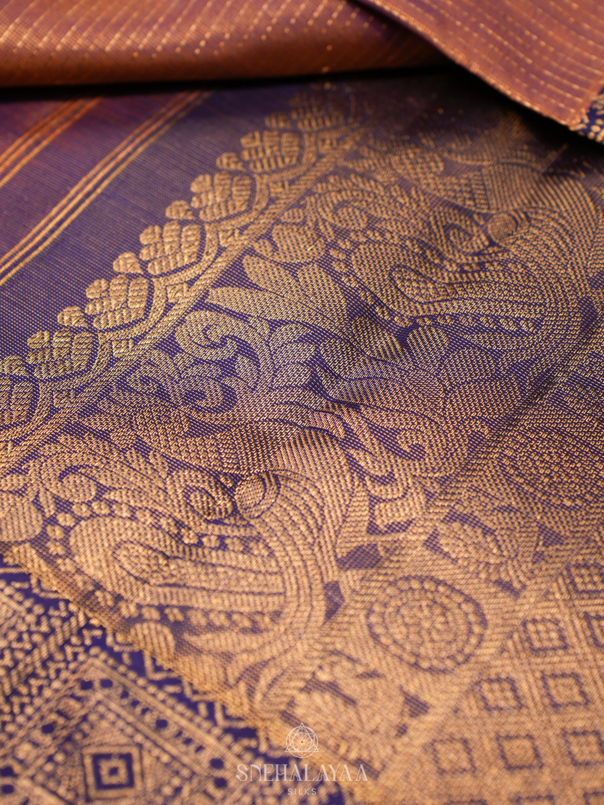 Brown Kanjivaram Silk Saree